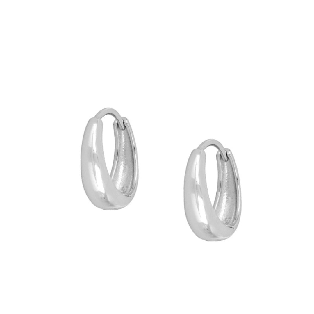 Aurora L Silver Earrings