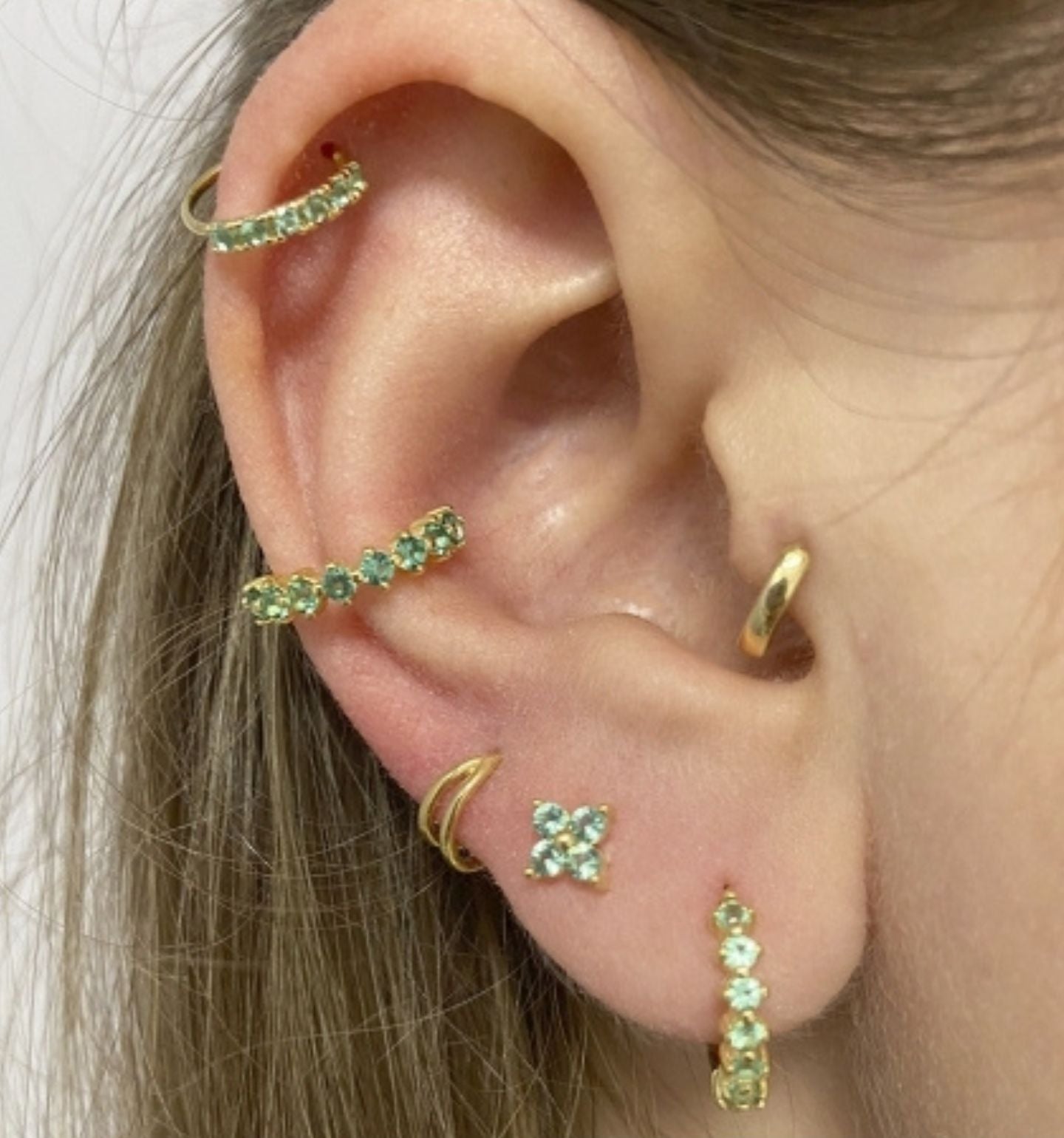 Gala Green Gold Piercing