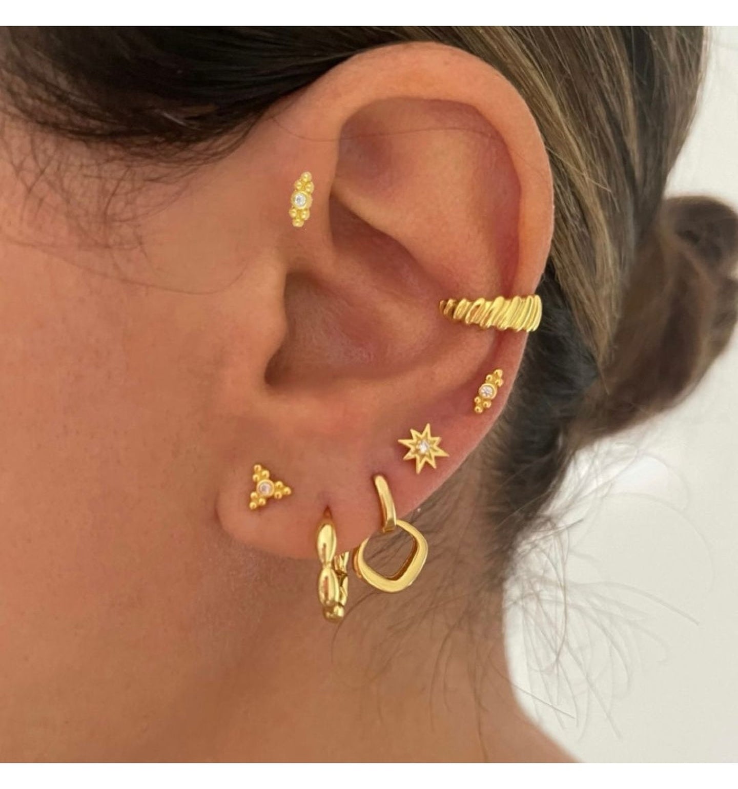 Leia Triangle Gold Piercing