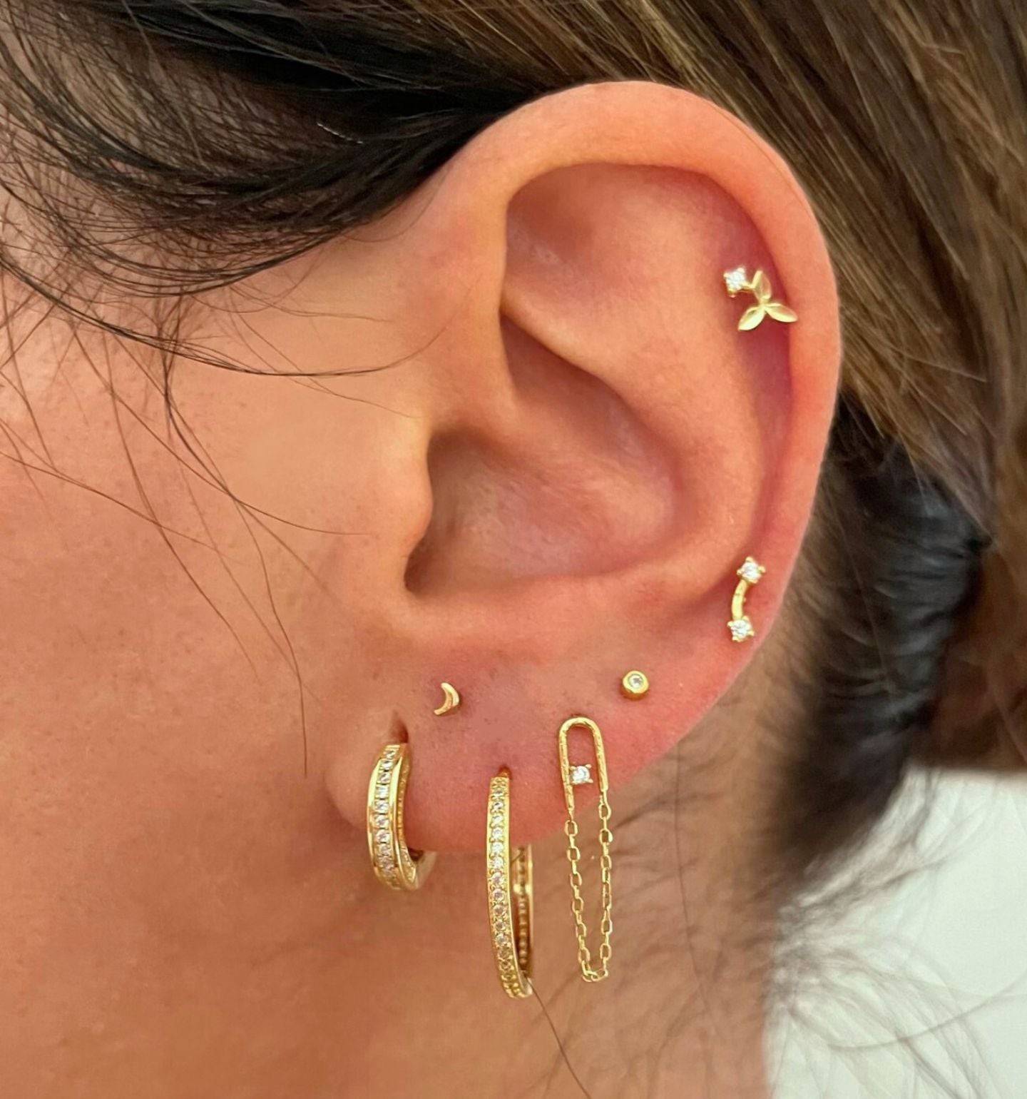 Mini Moon Gold Piercing