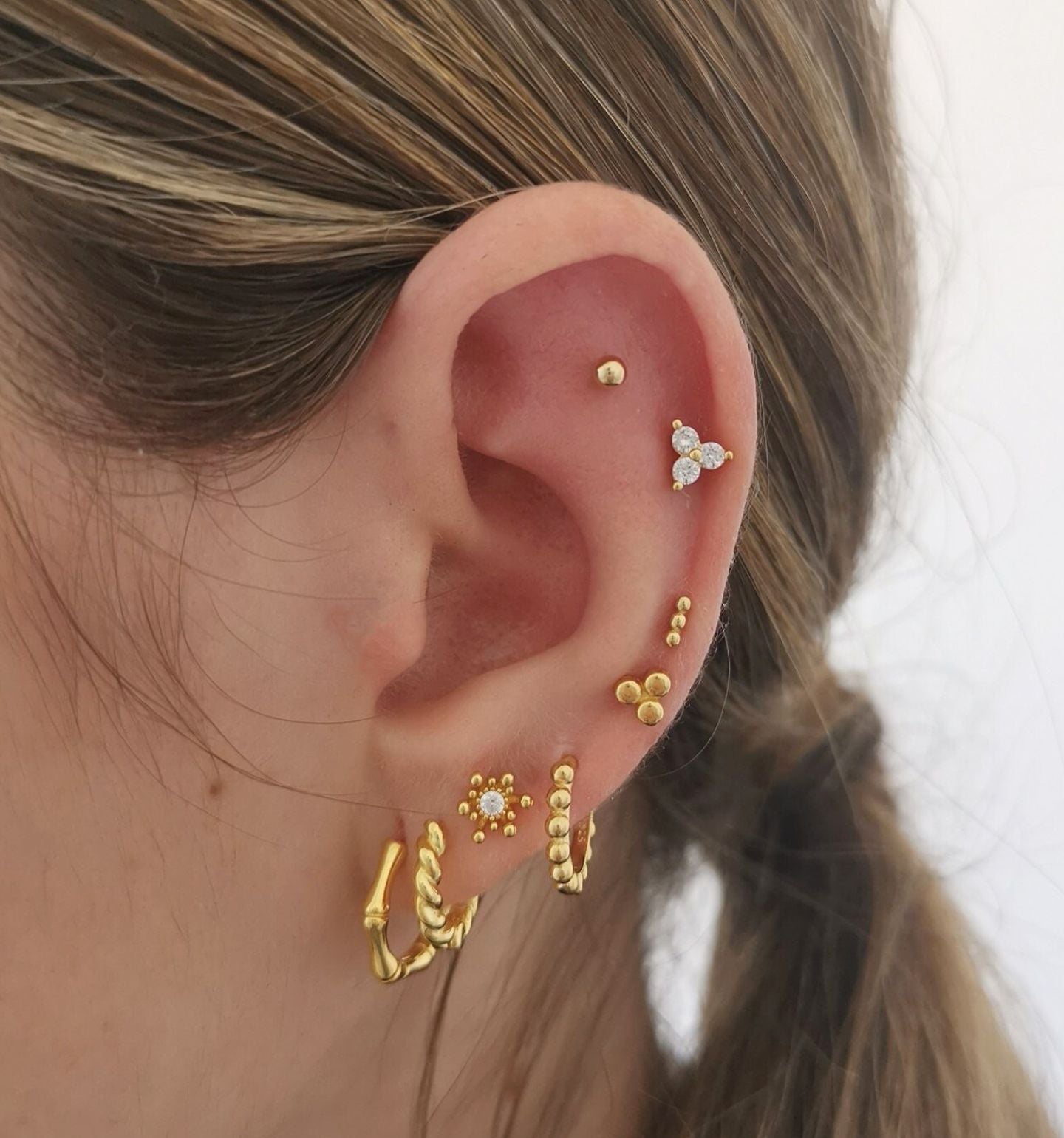 Mini Points Gold Piercing