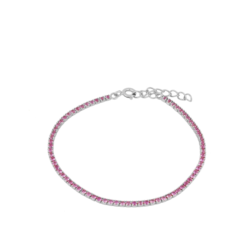 Pulsera Flamante Pink Silver