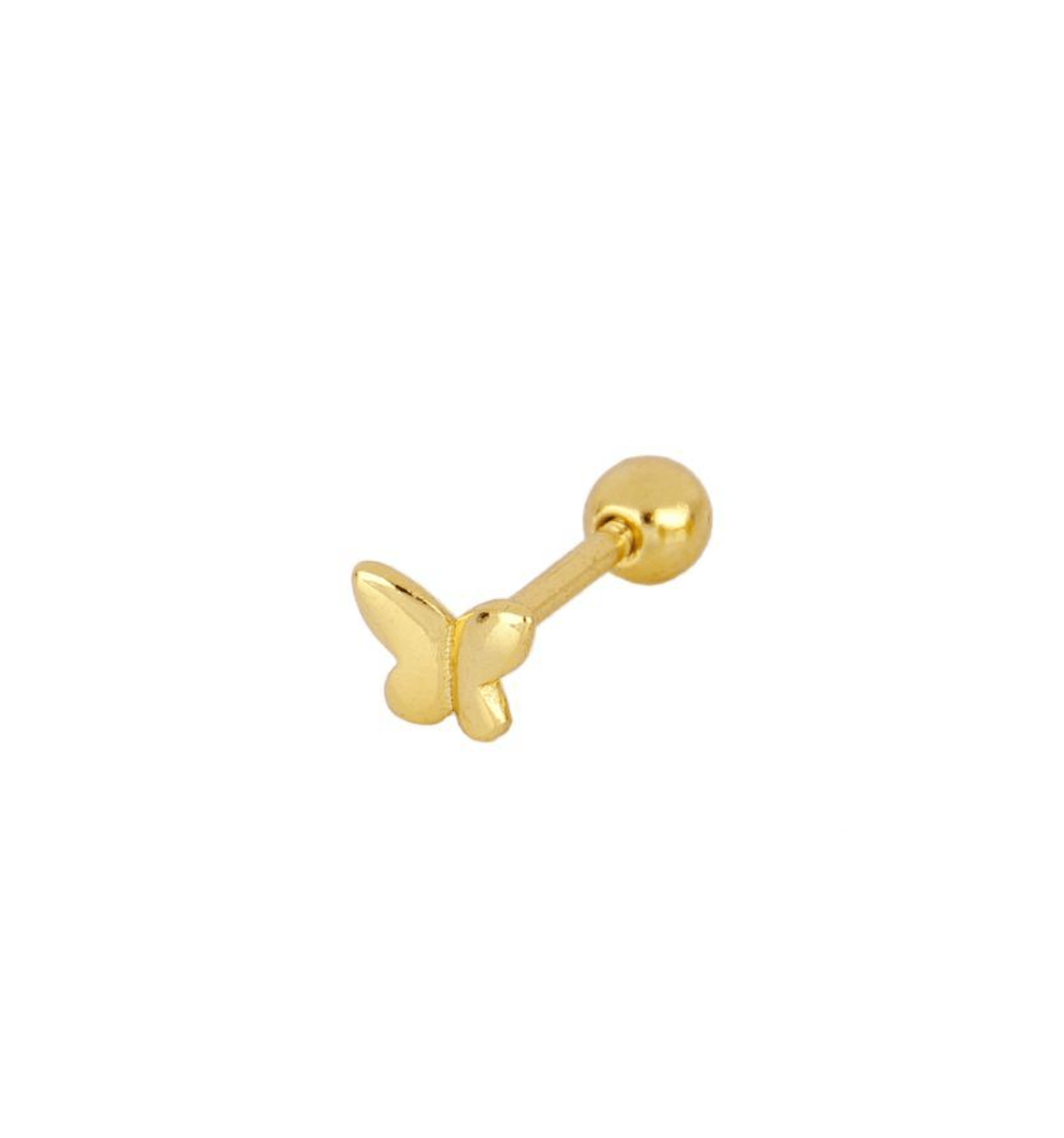 Gold Mini Butterfly Piercing