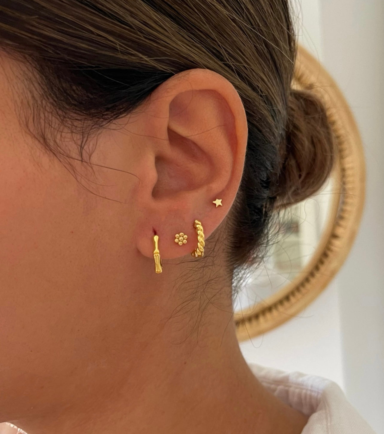 Star Mini Gold Earrings