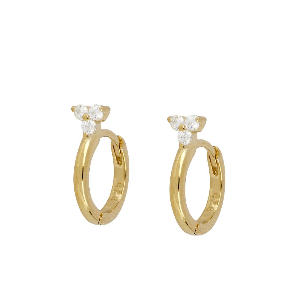 Fiorella Gold Hoop Earrings