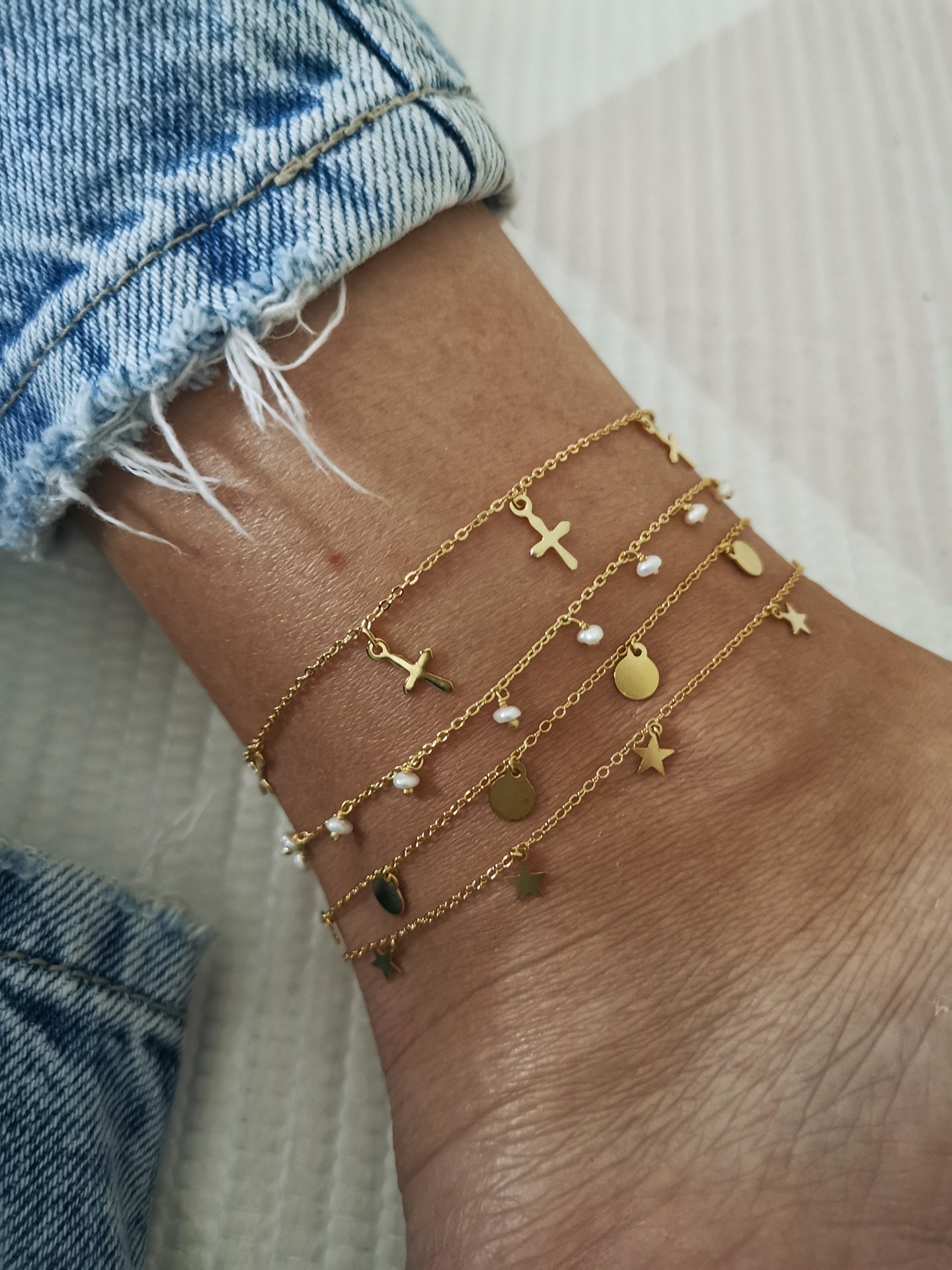 Pearl Gold Anklet