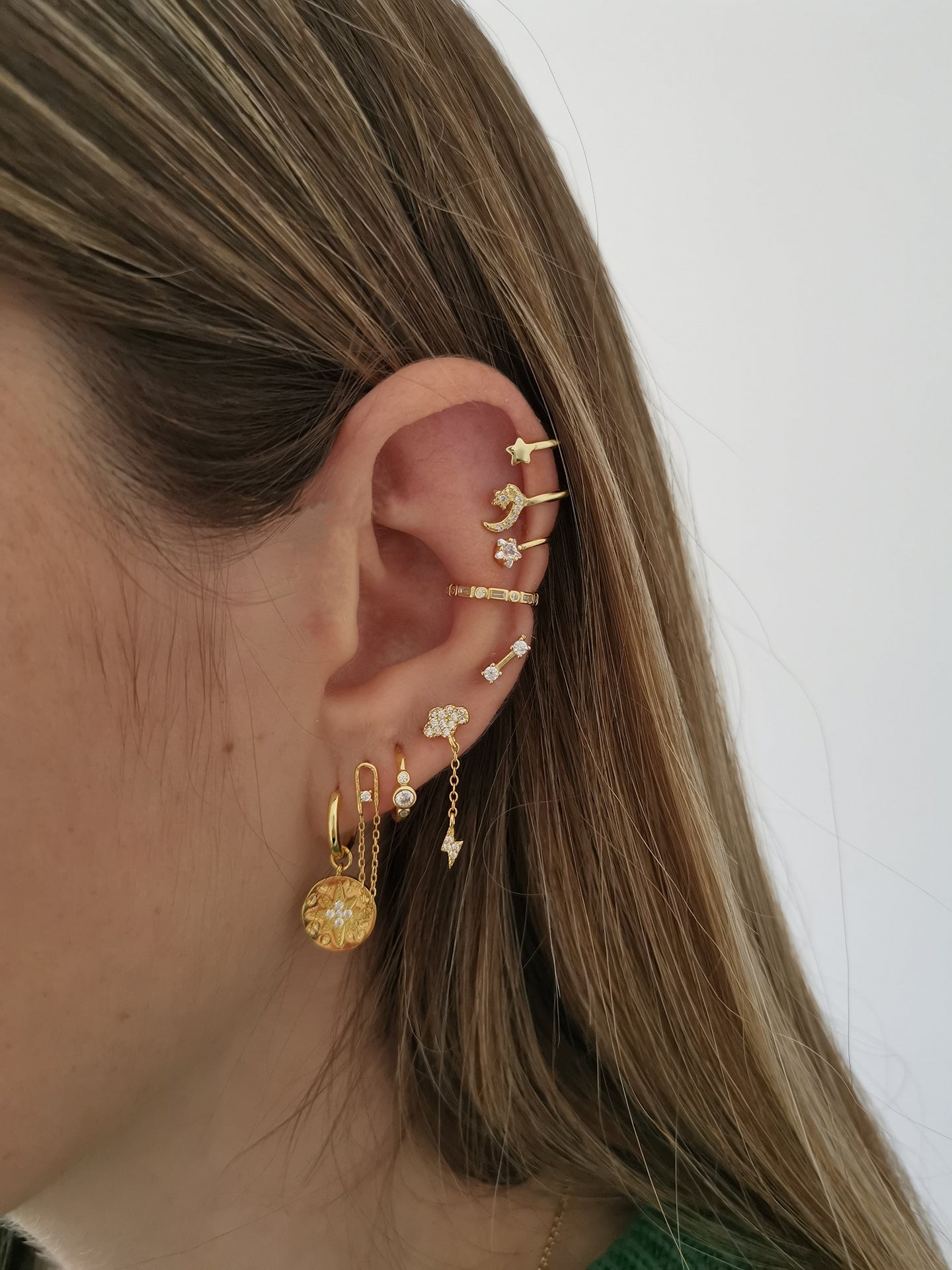 Arya Gold Earrings