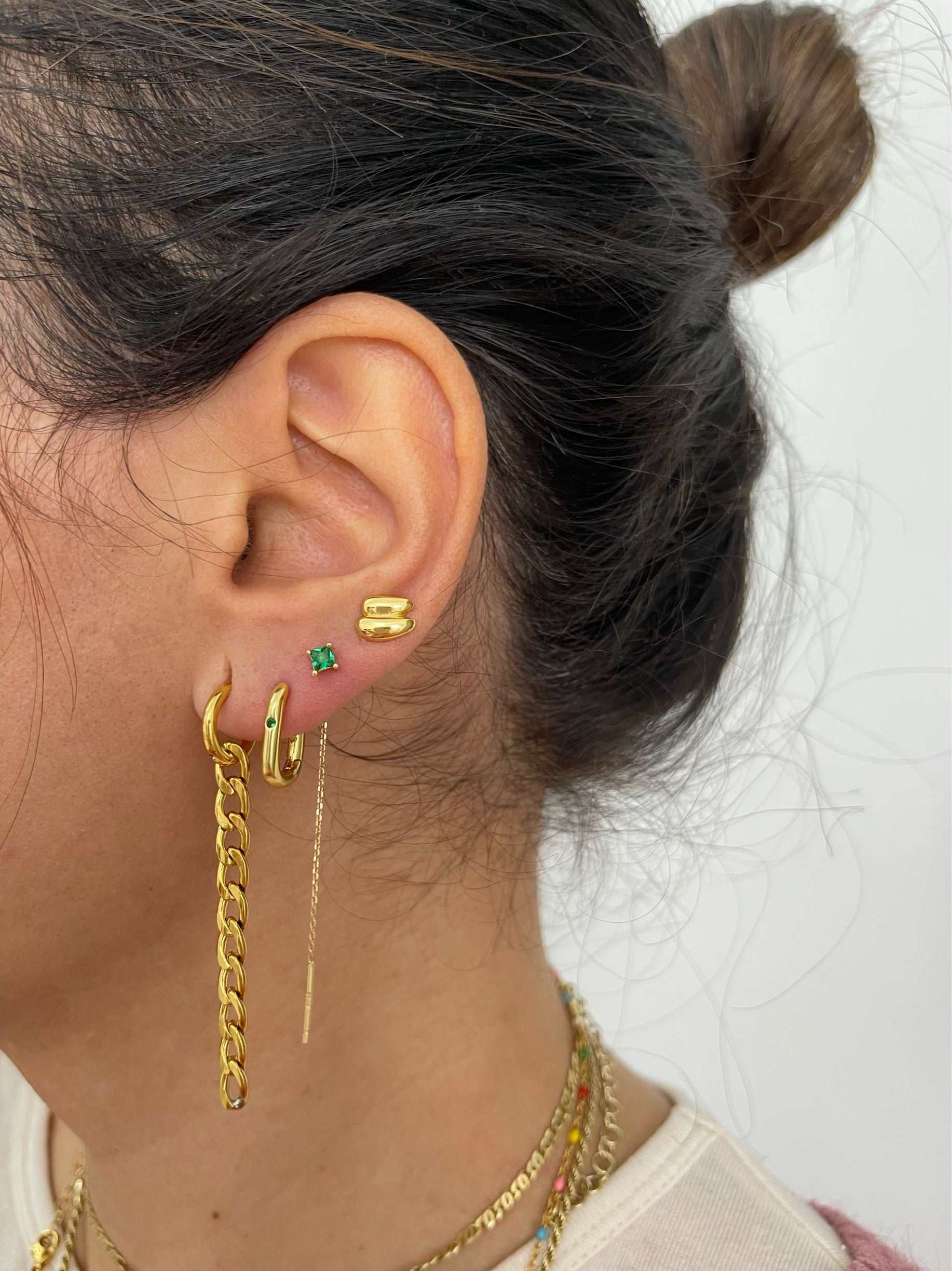 Duali Green Gold Earrings