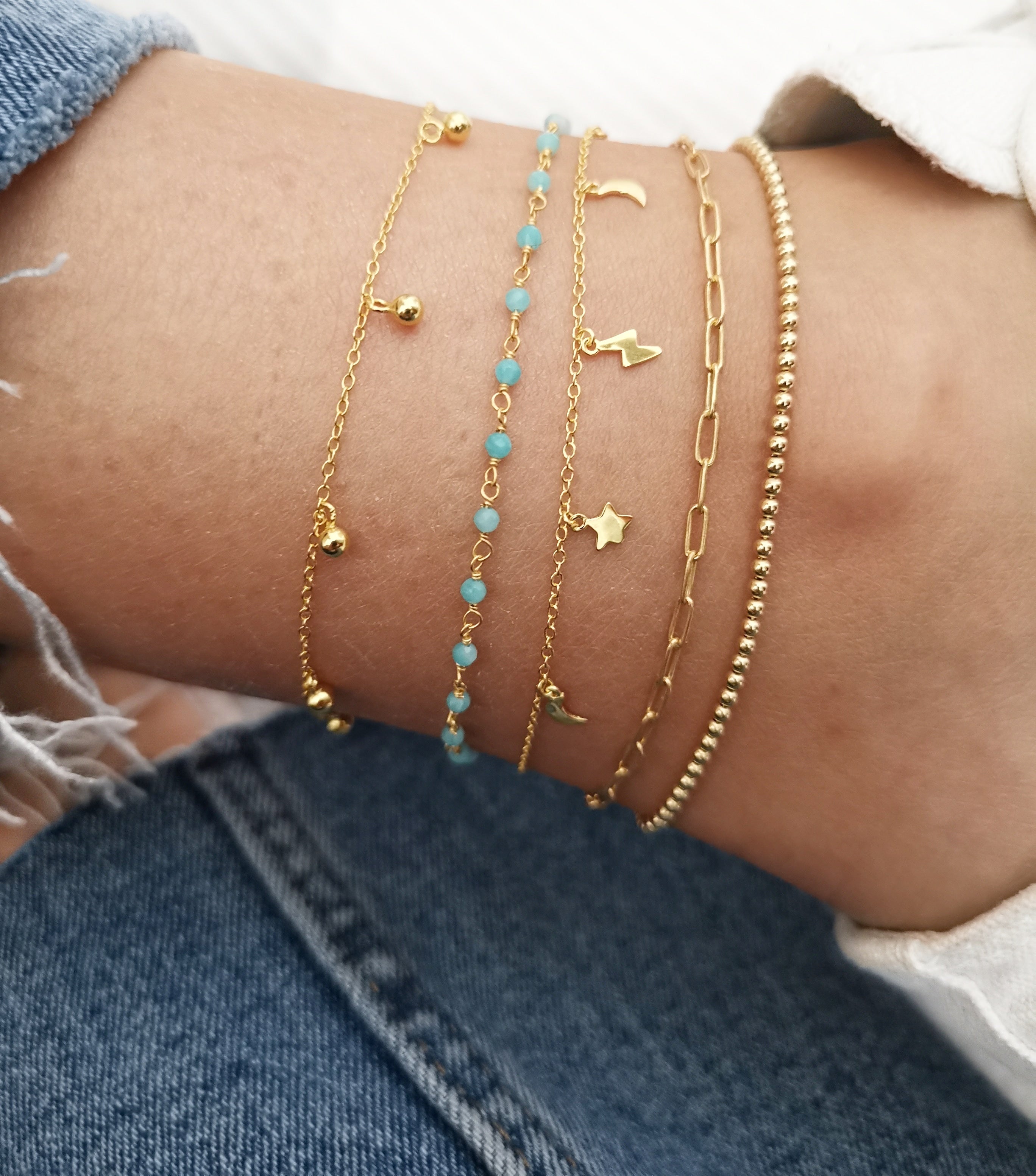 Galaxi Gold Anklet