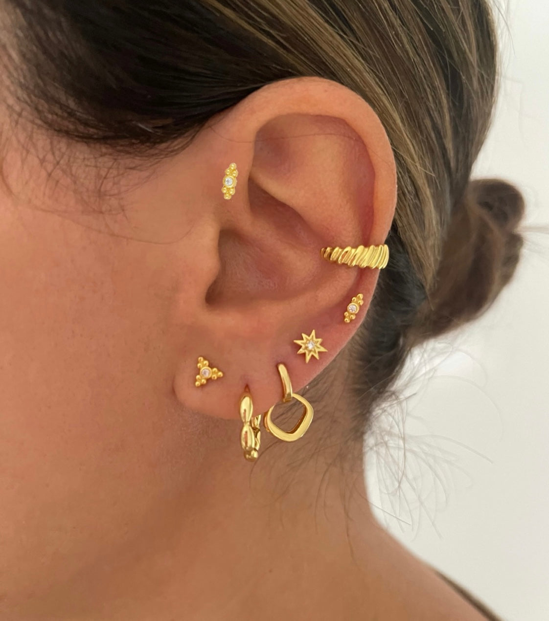 Gala Gold Hoop Earrings