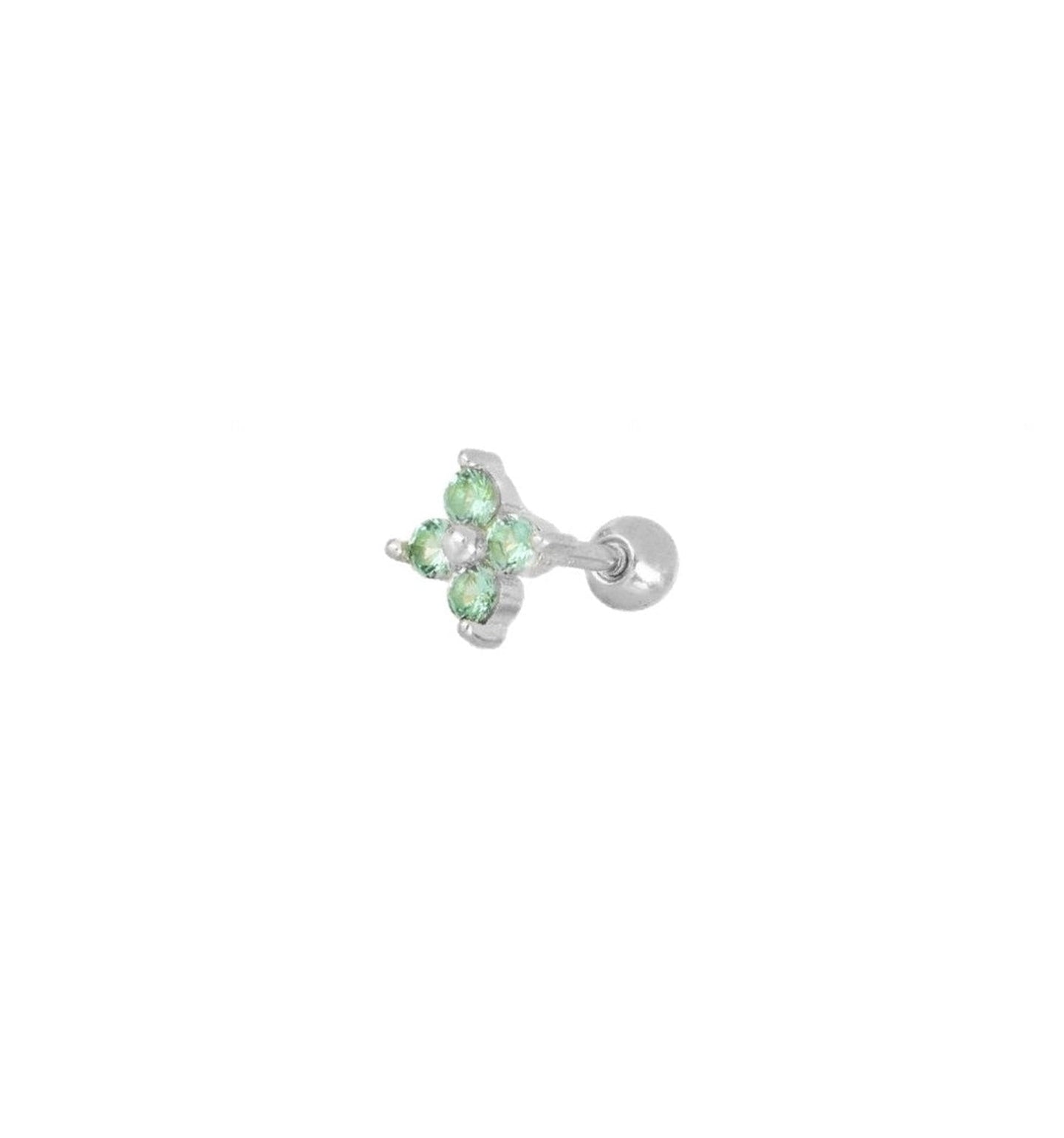 Gala Green Silver Piercing