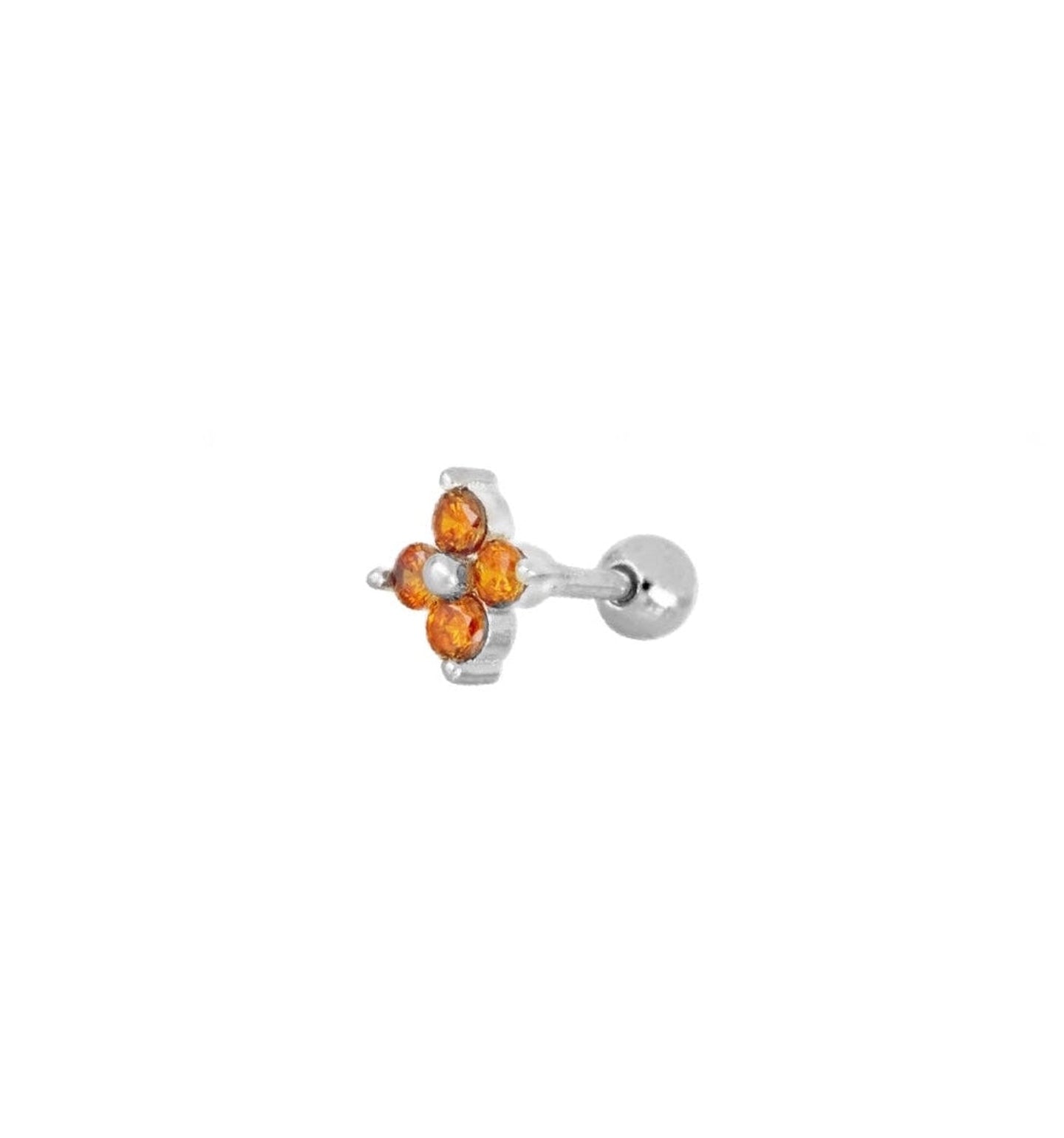 Piercing Gala Orange Silver