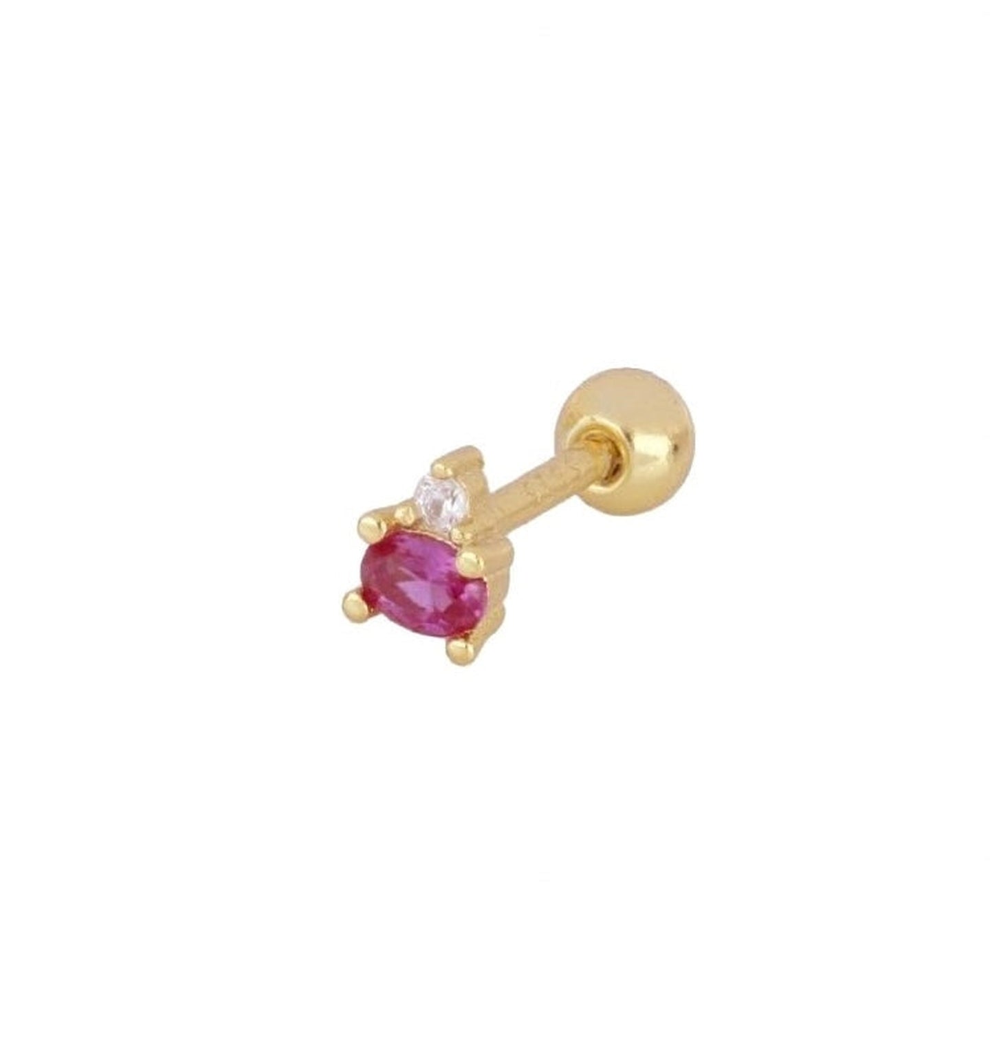 Tady Fuchsia Gold Piercing