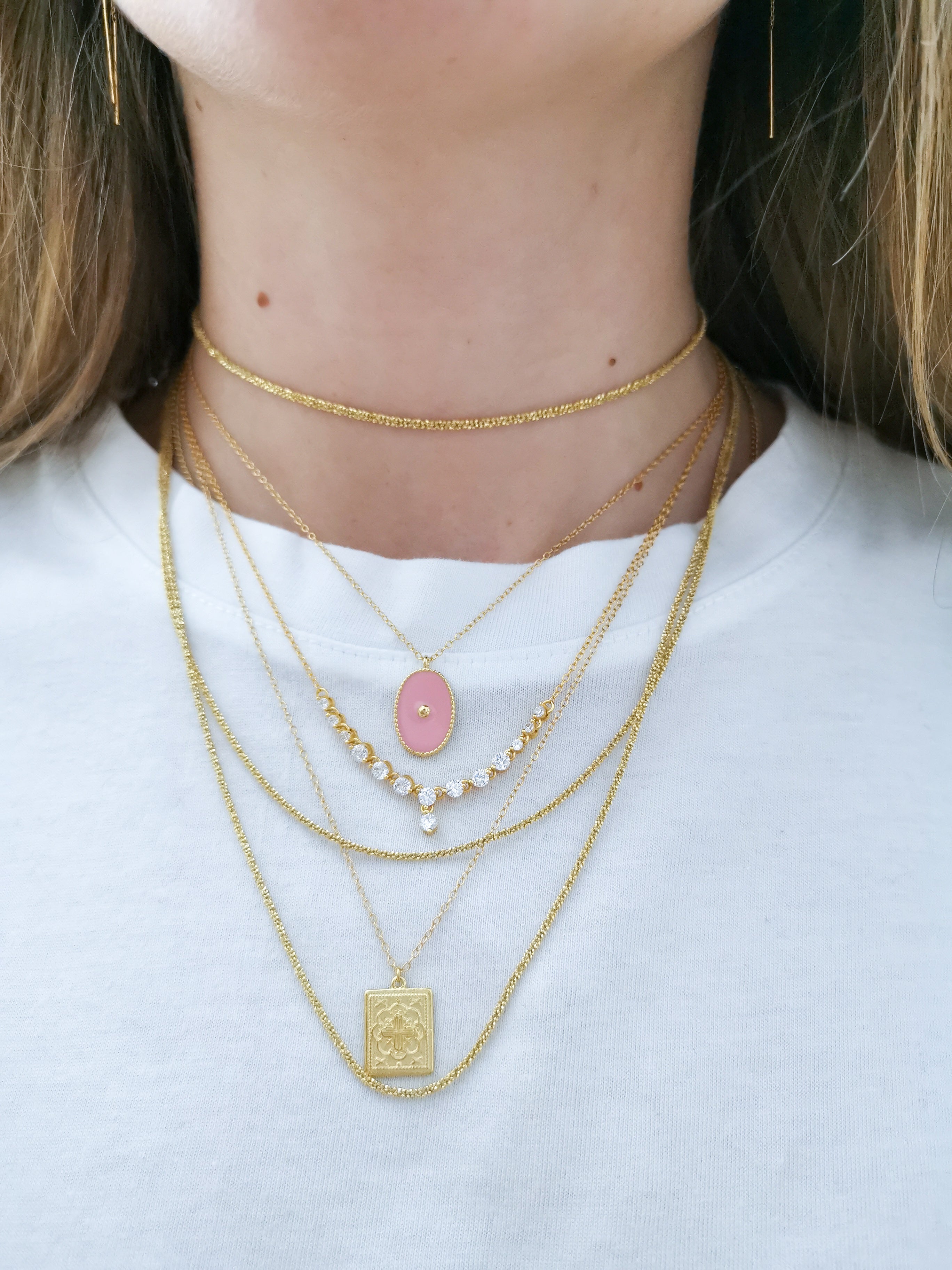 Pink Gold Necklace