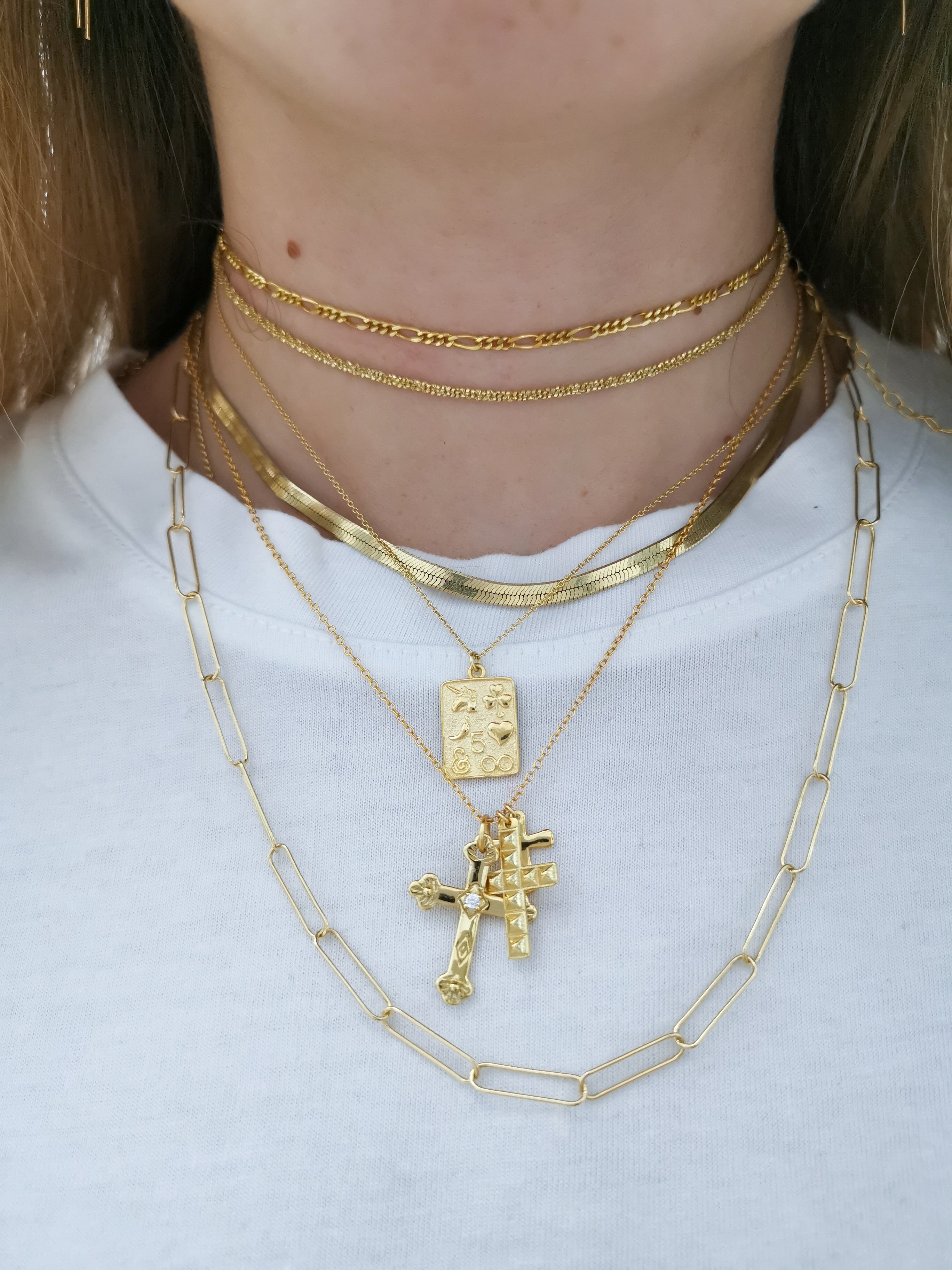 Croix Gold Necklace