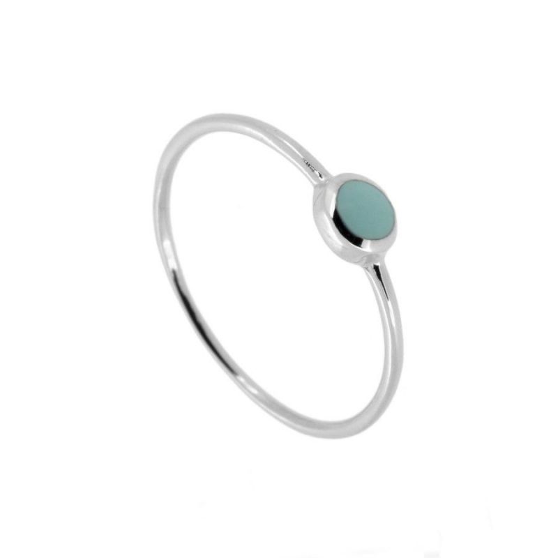 Serenity Blue Silver Ring