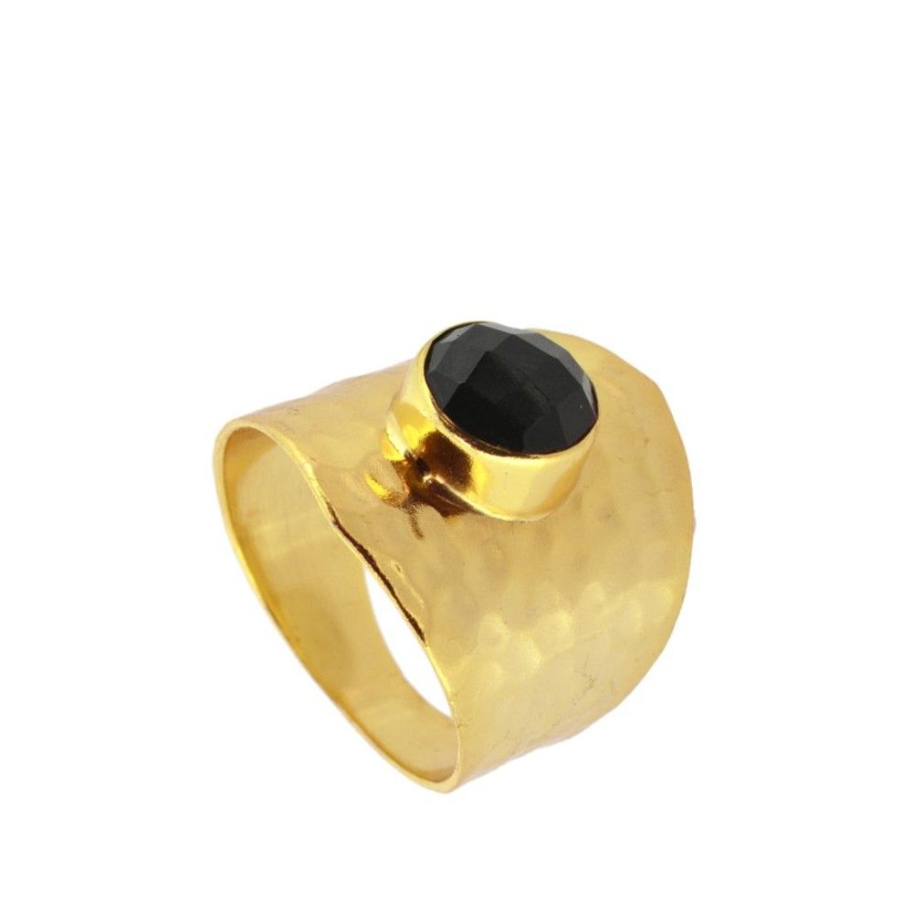 Oslo Black Gold Ring