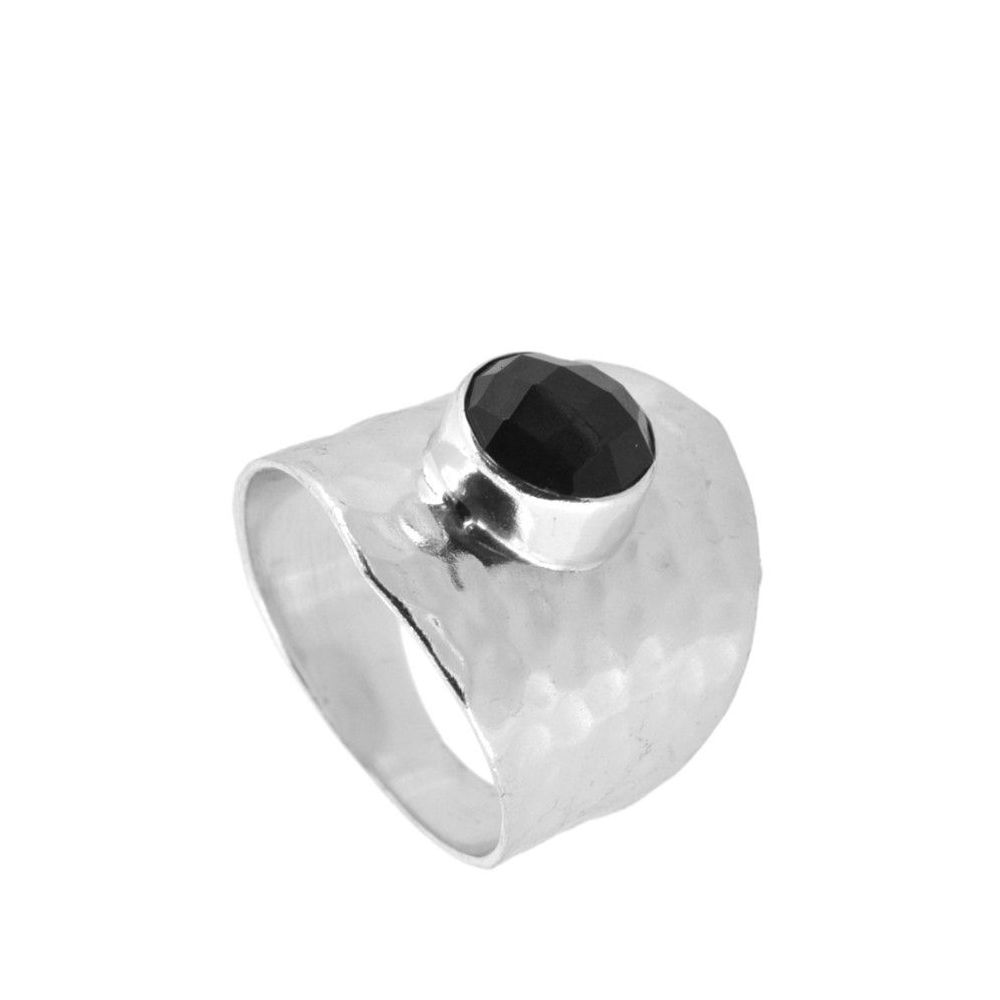 Oslo Black Silver Ring