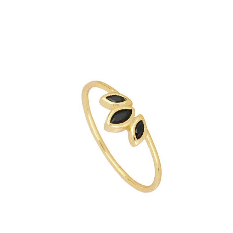 Anillo Casilda Black Gold