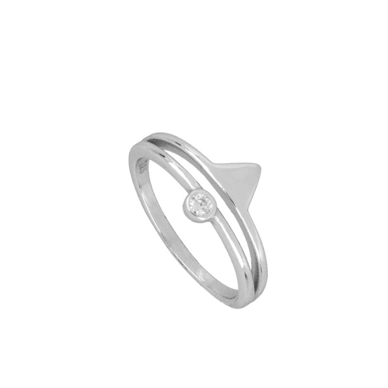 Triangle Silver Ring