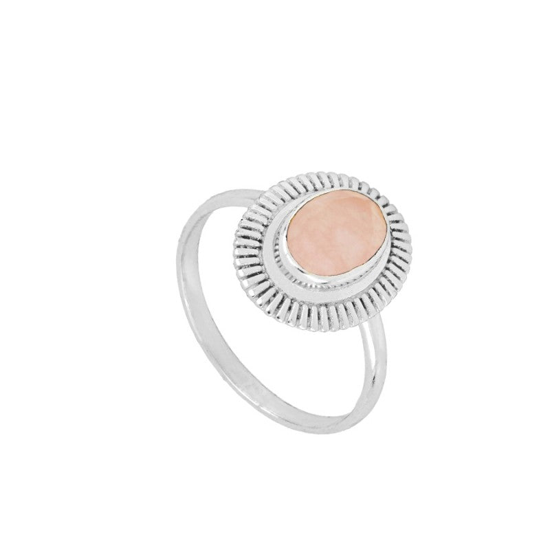 Bari Pink Silver Ring