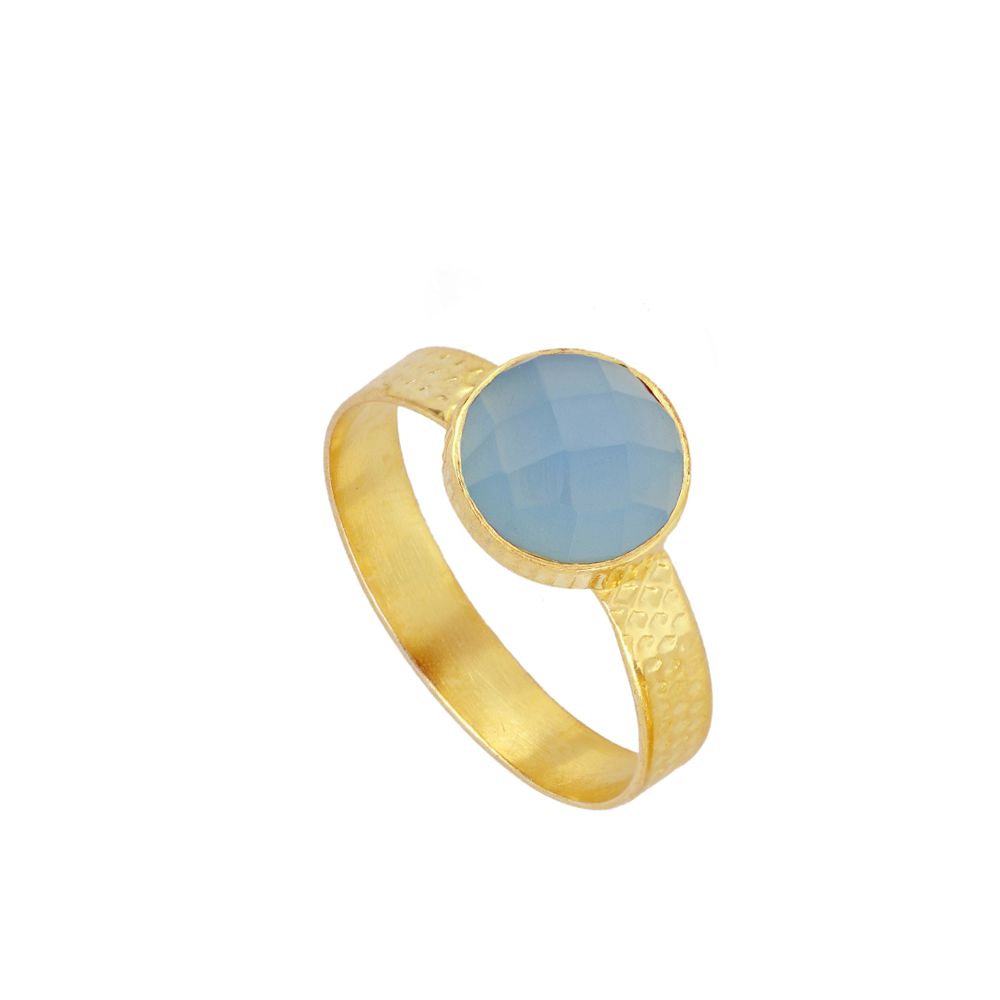 Julie Blue Gold Ring