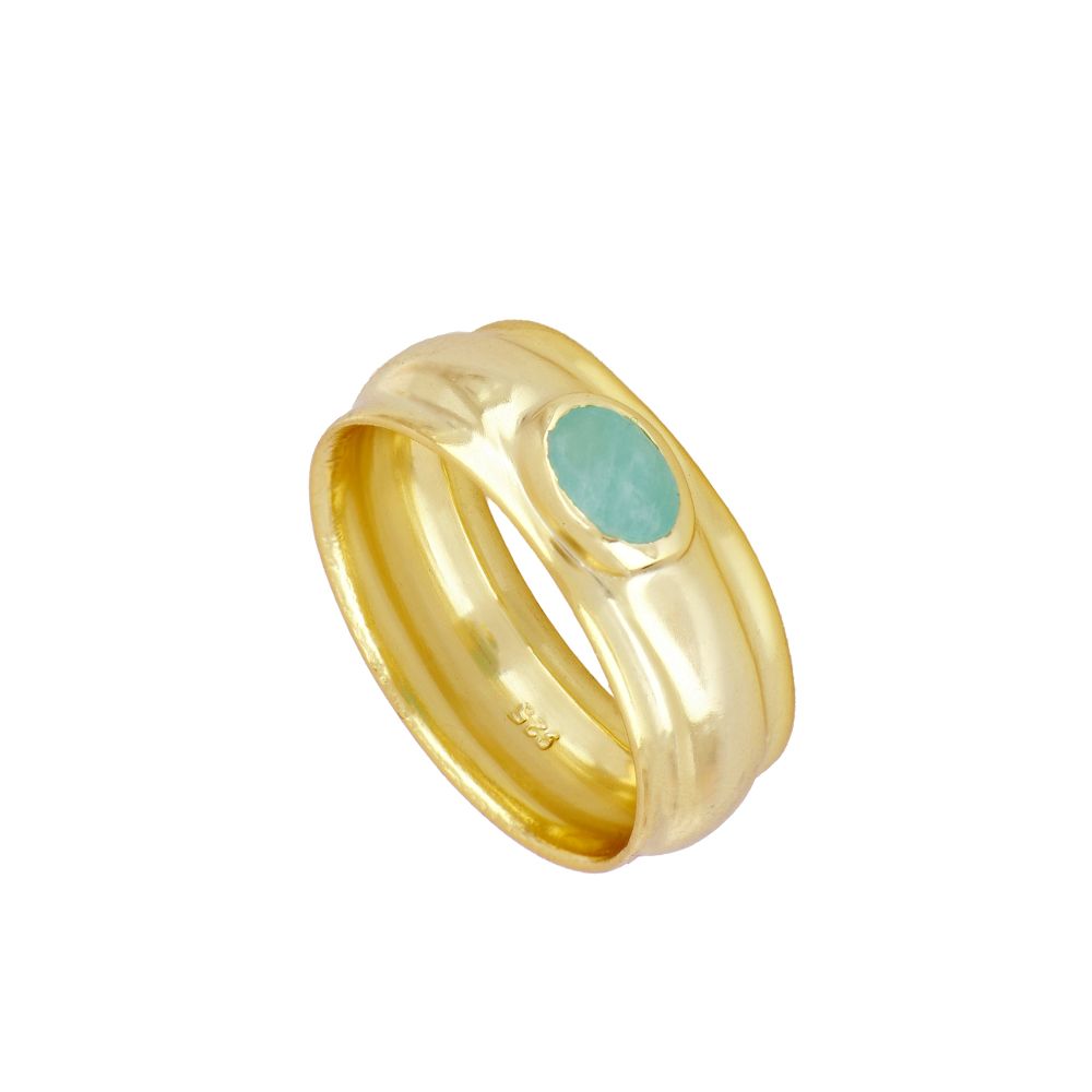 Matic Blue Gold Ring