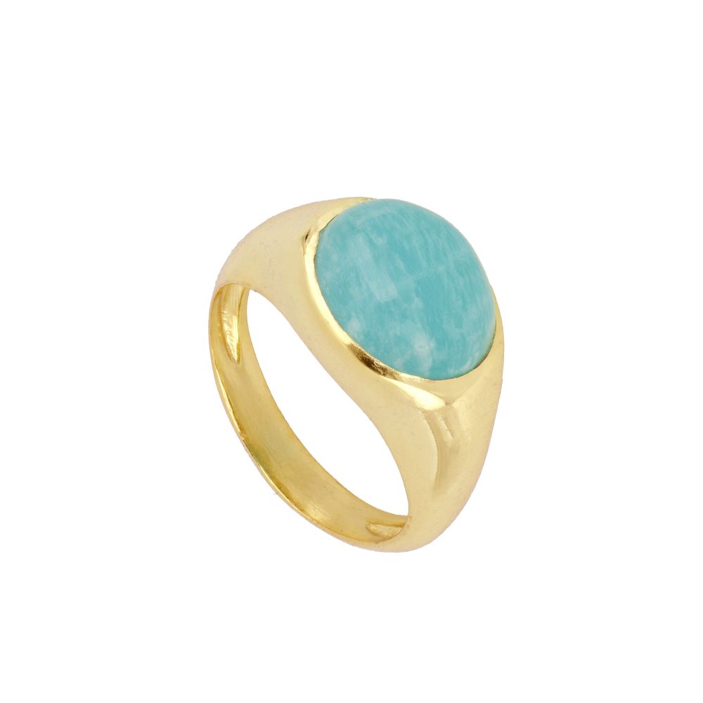 Fancy Blue Gold Ring