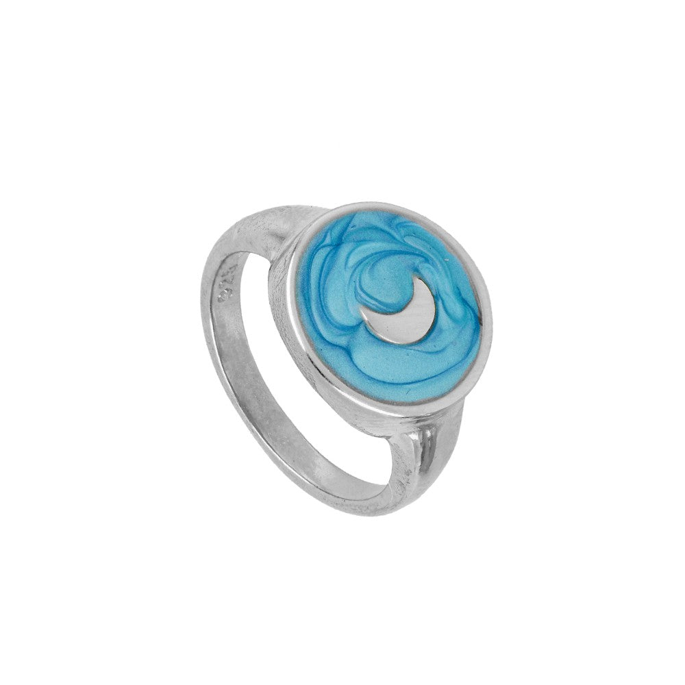 Summer Moon Silver Ring