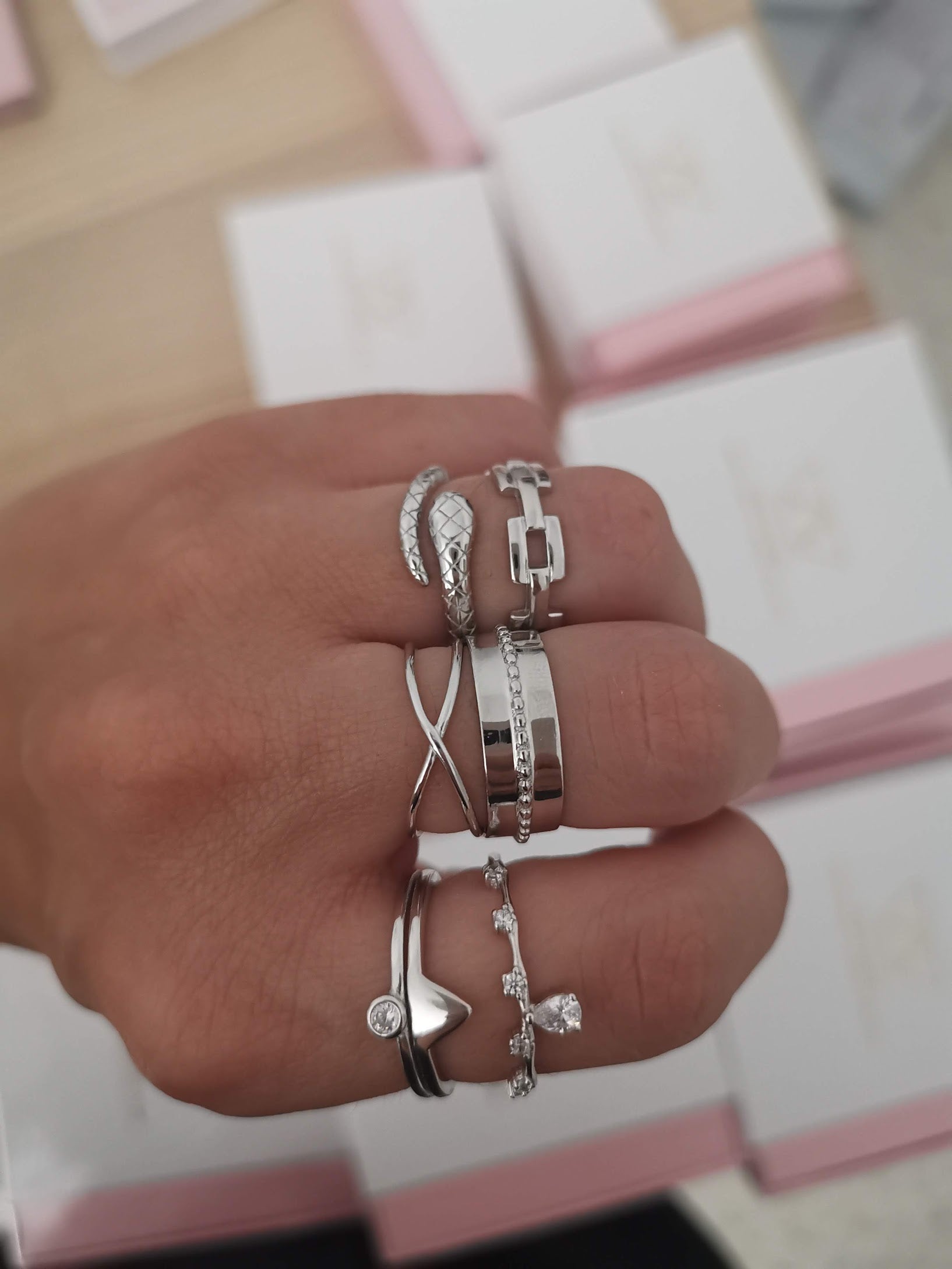 Chain Silver Ring