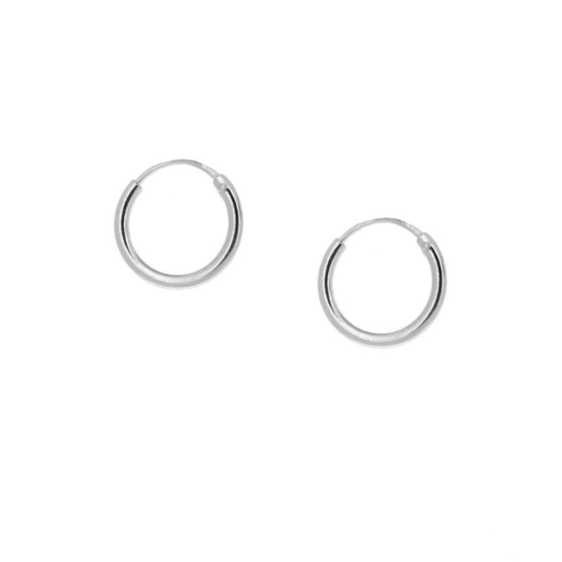 Mini Silver Hoop Earrings