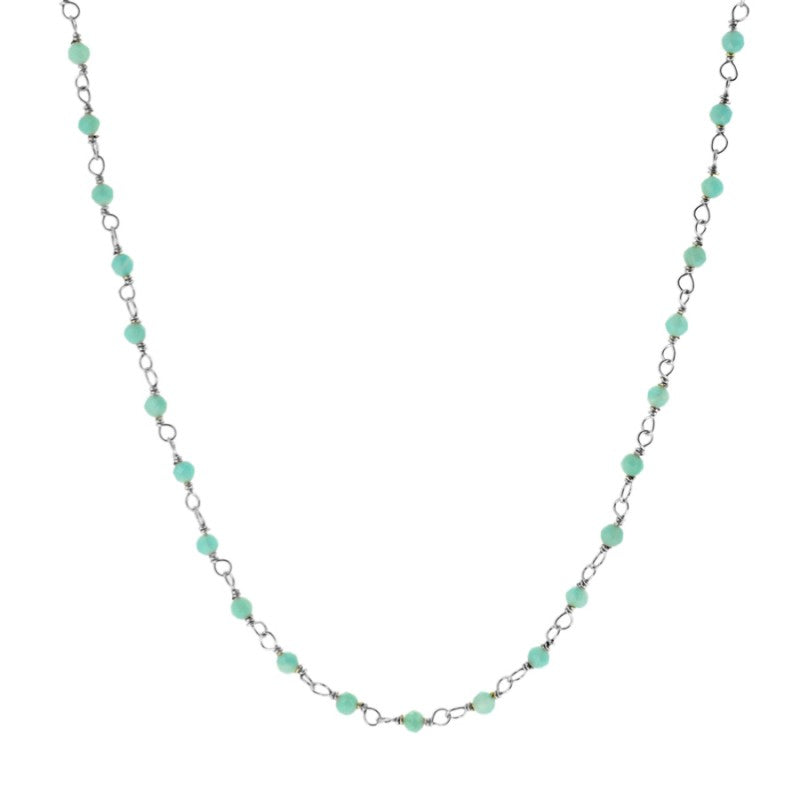 Amazonite Silver Necklace