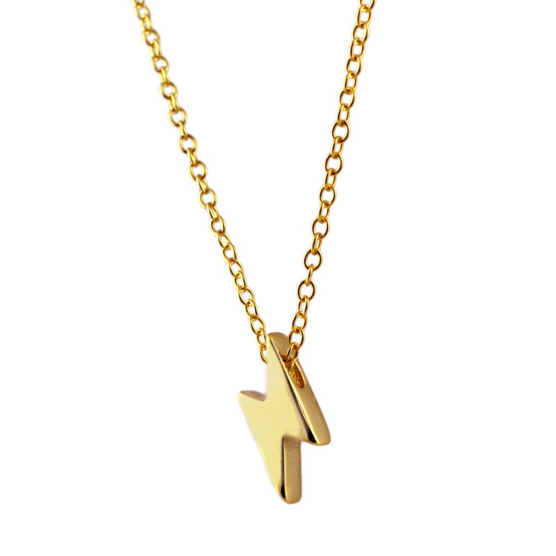 Gold Lightning Necklace