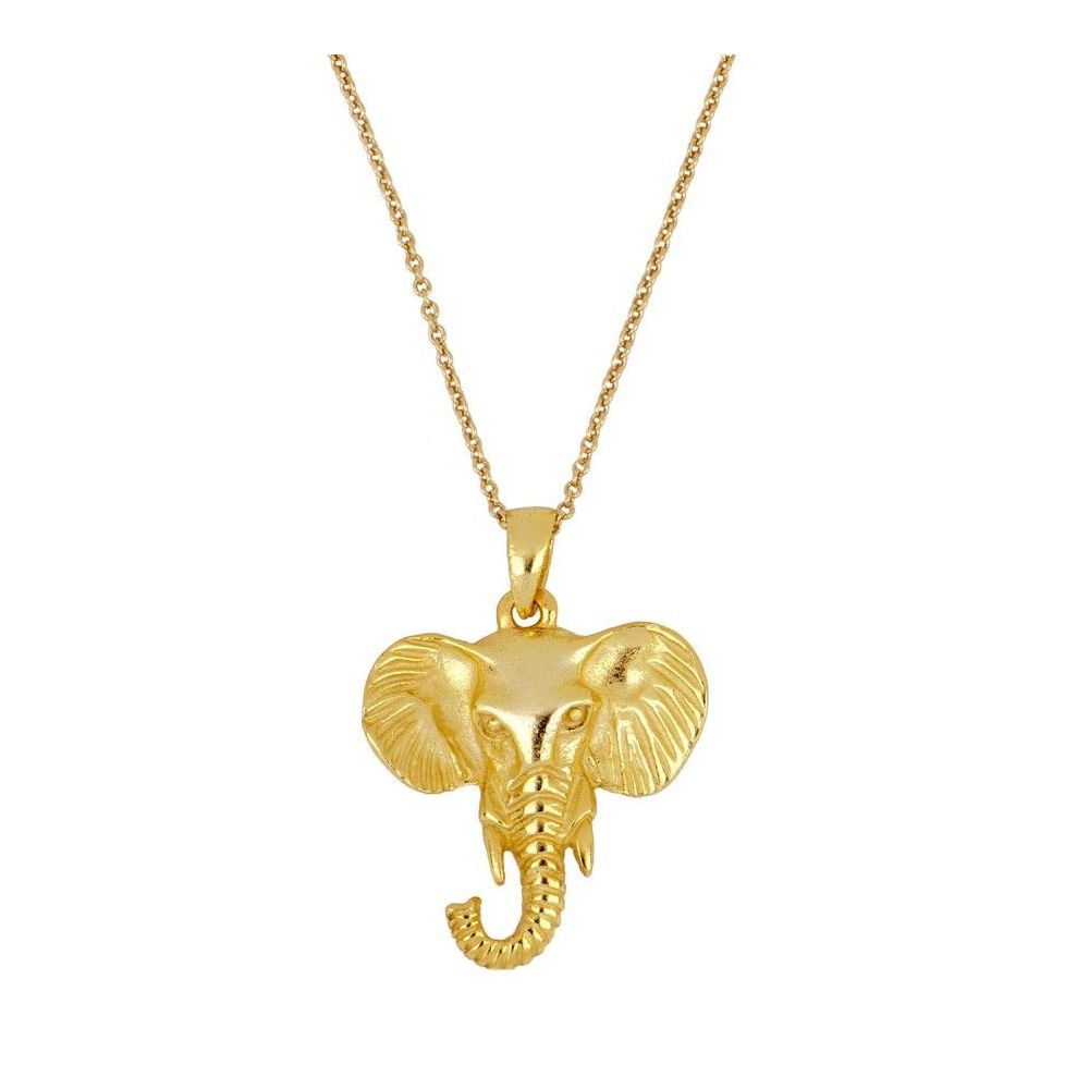 Big Elephant Gold Necklace