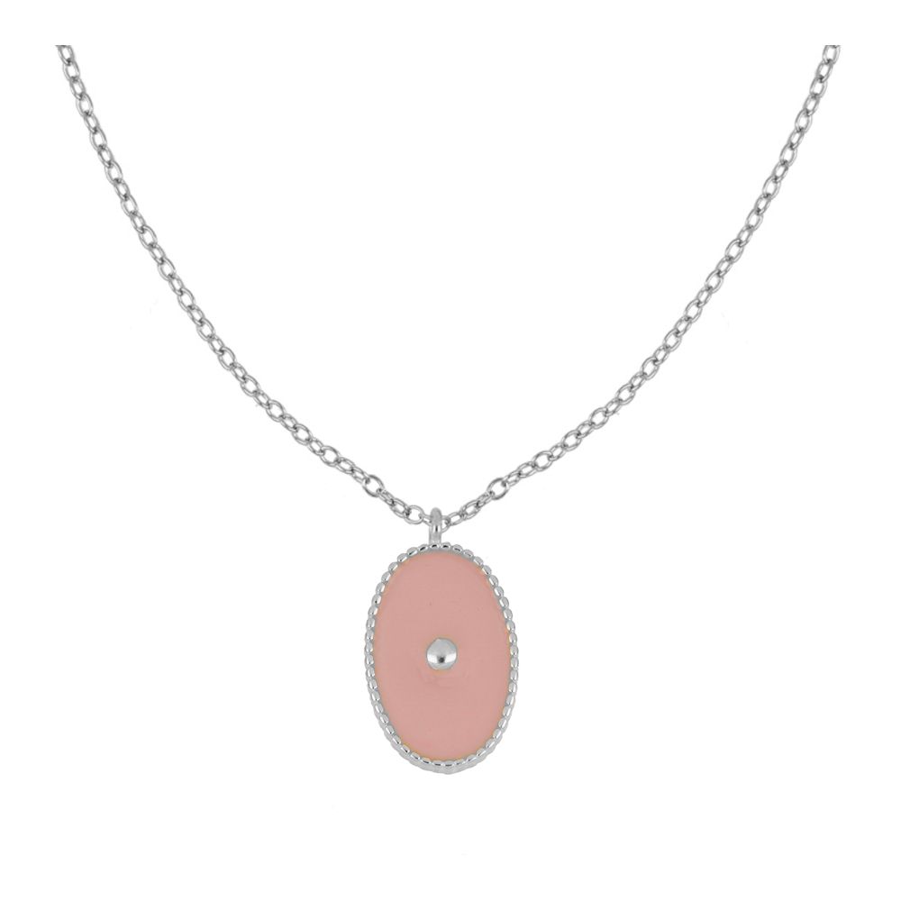 Pink Silver Necklace