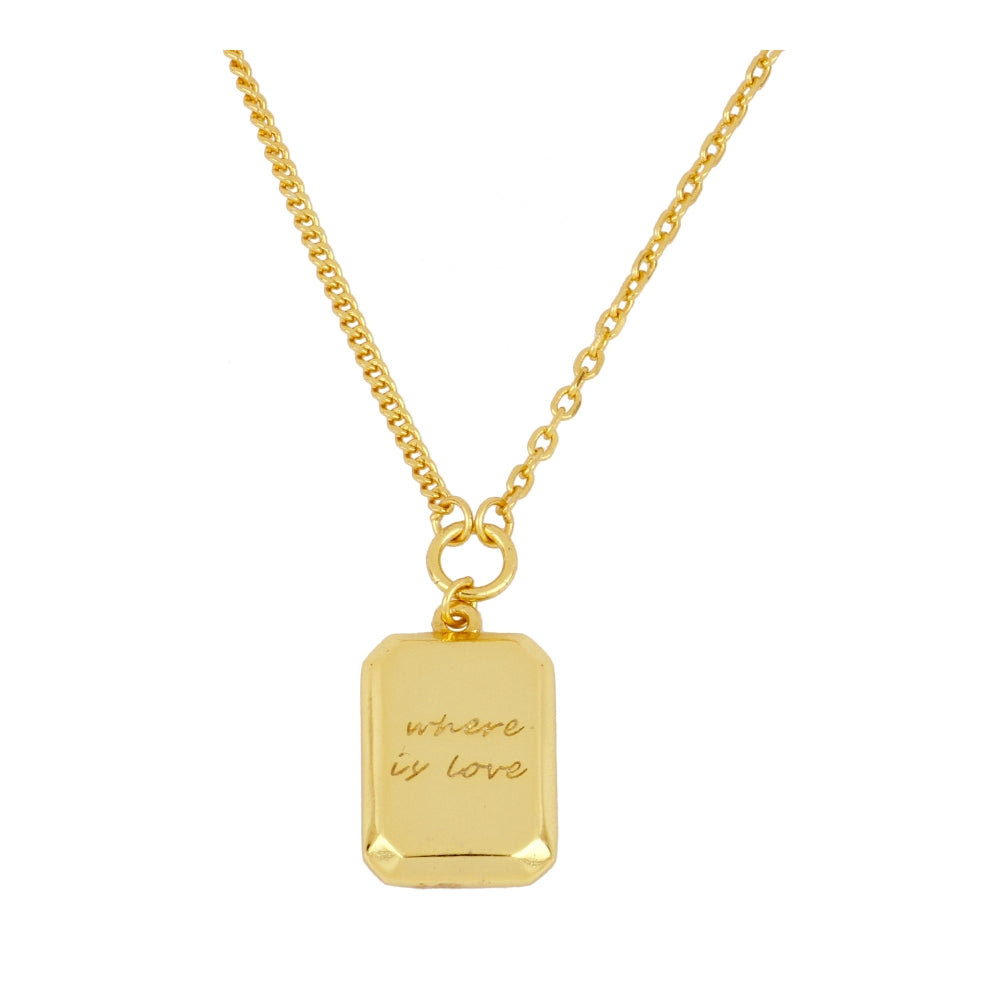 Where is love Gold Necklace