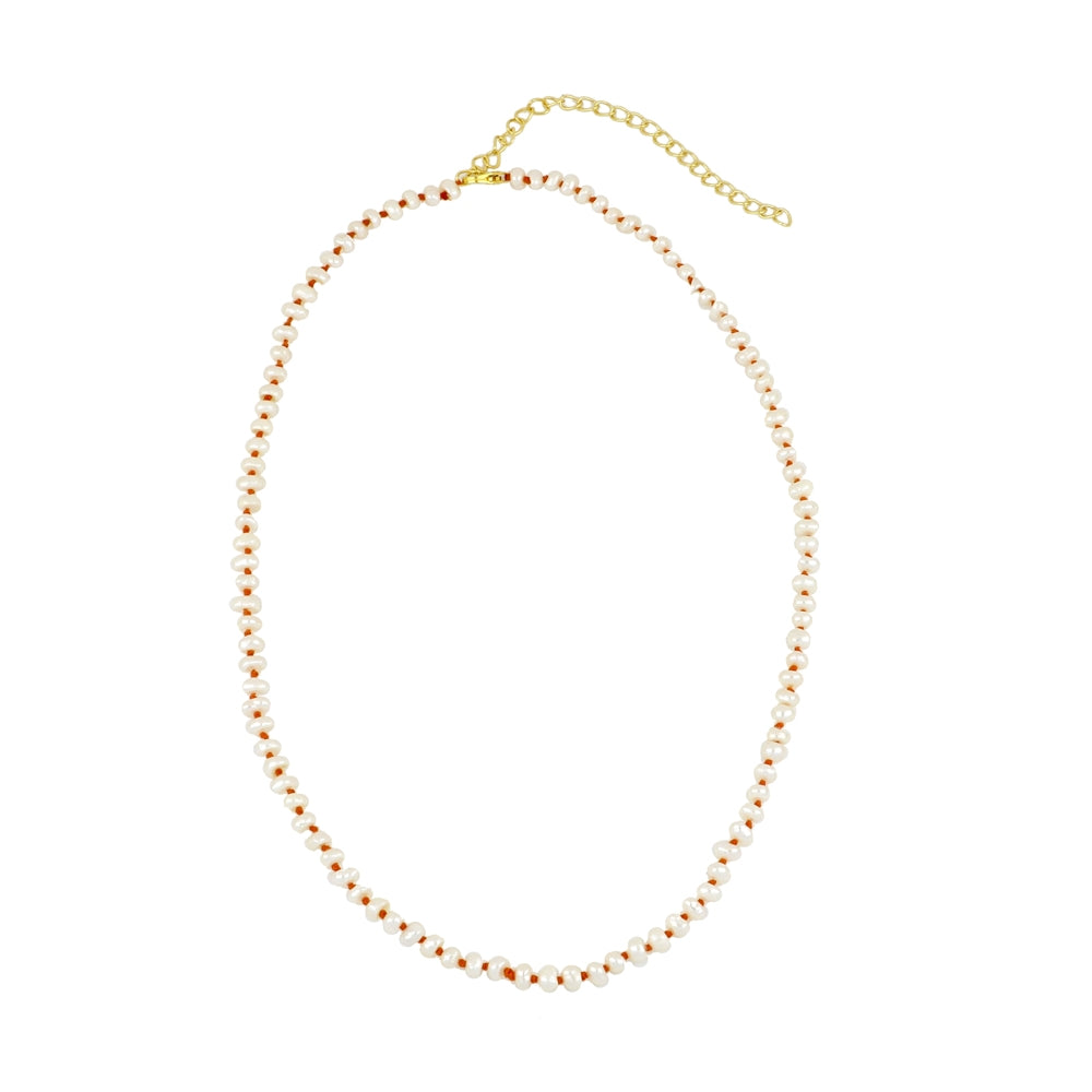 Bali Orange Gold Necklace