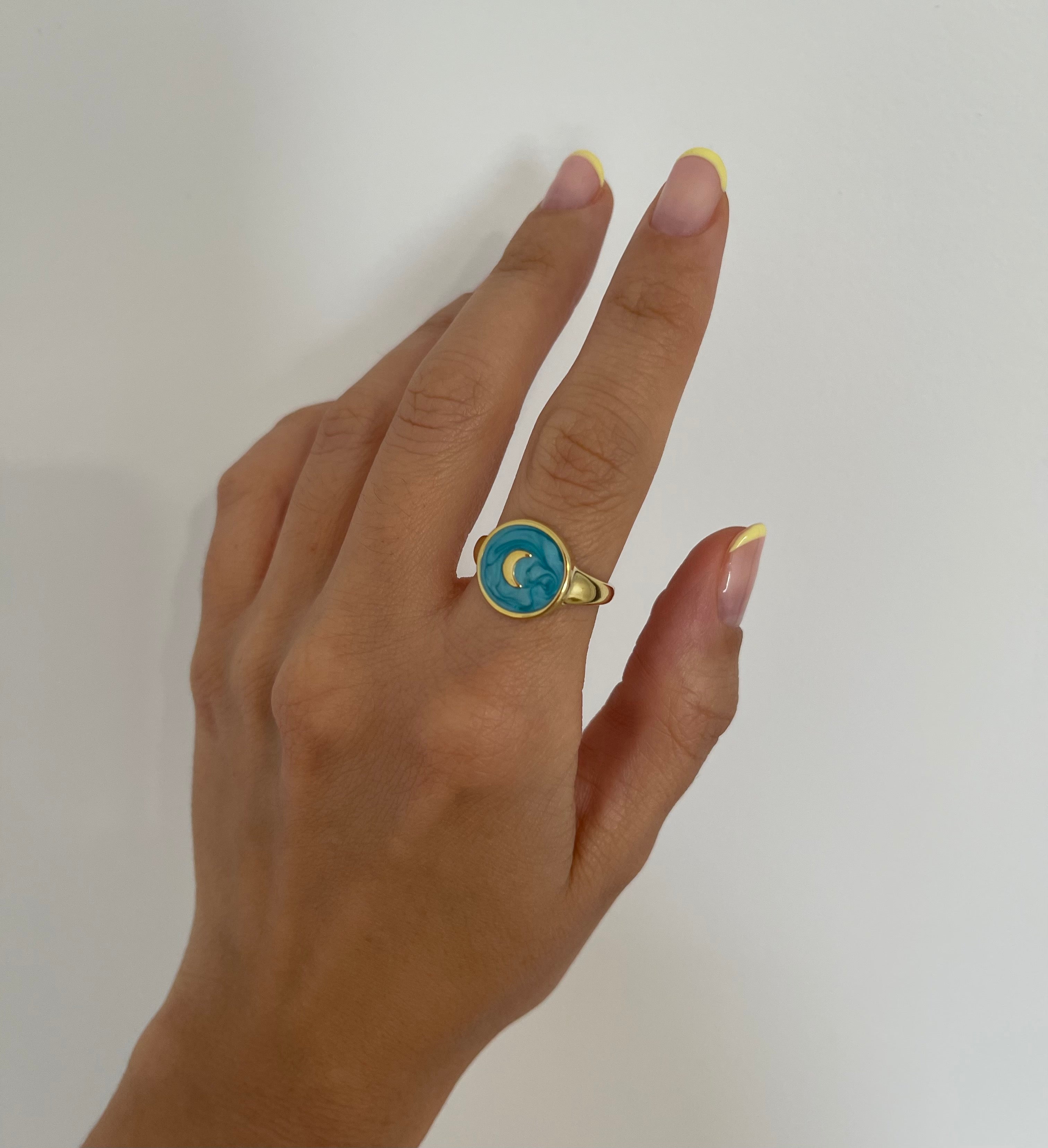 Summer Moon Gold Ring