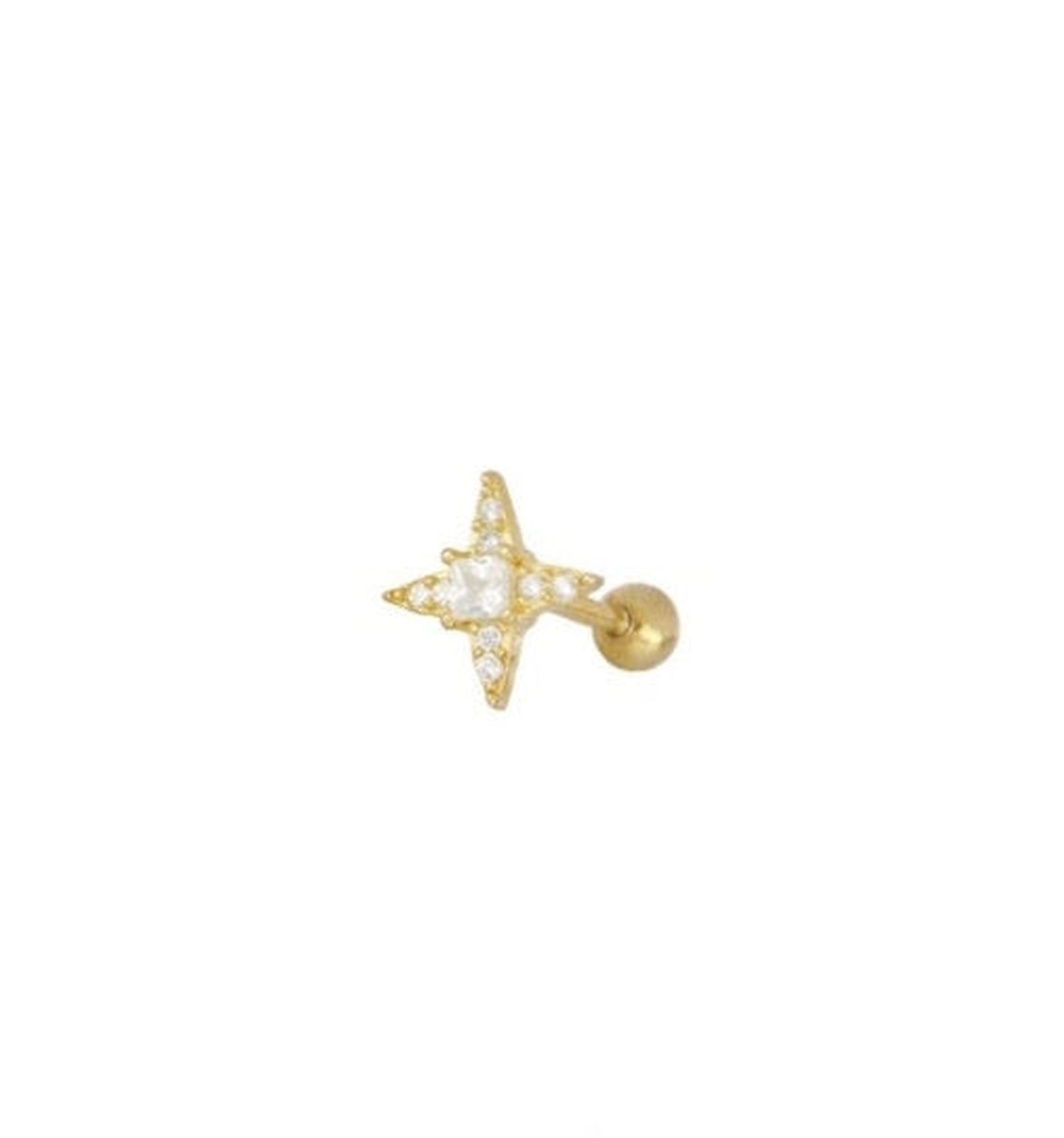 Brille Star Gold Piercing