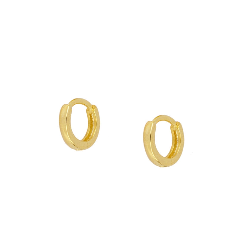 Tiny Croix Gold Earrings