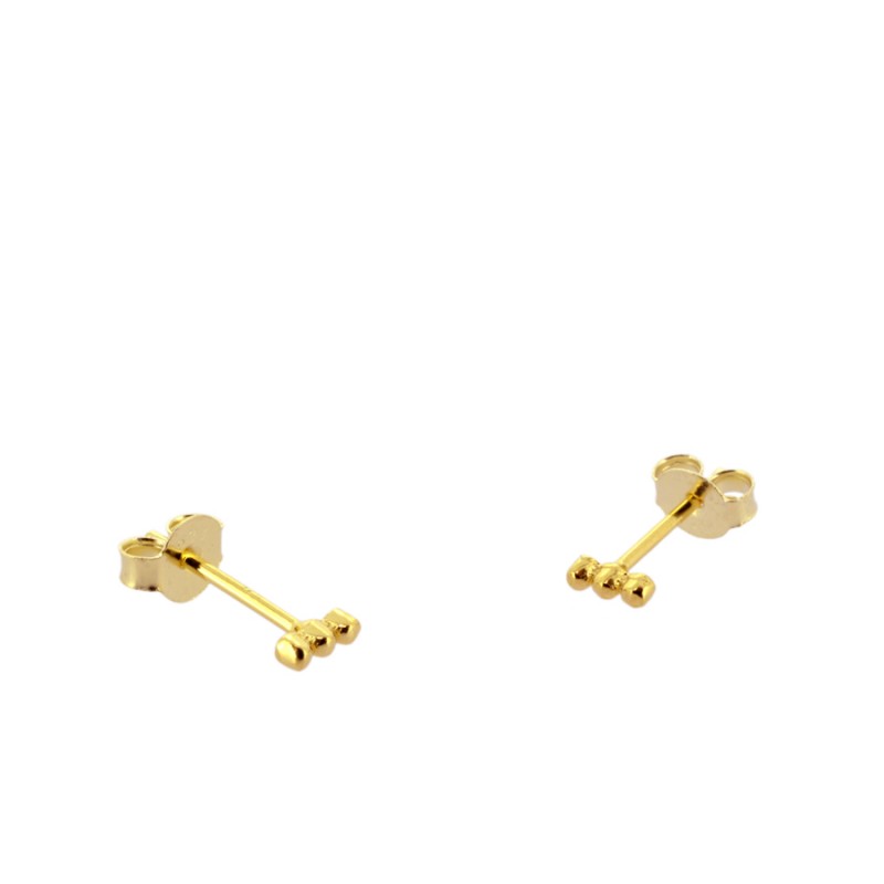 Mini Points Gold Earrings