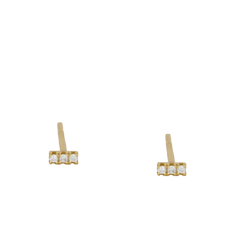 Point Anne Gold Earrings