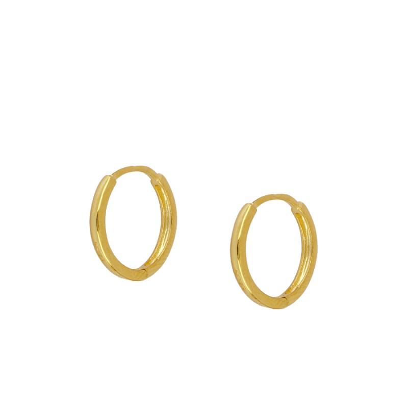 Croix Gold Hoop Earrings