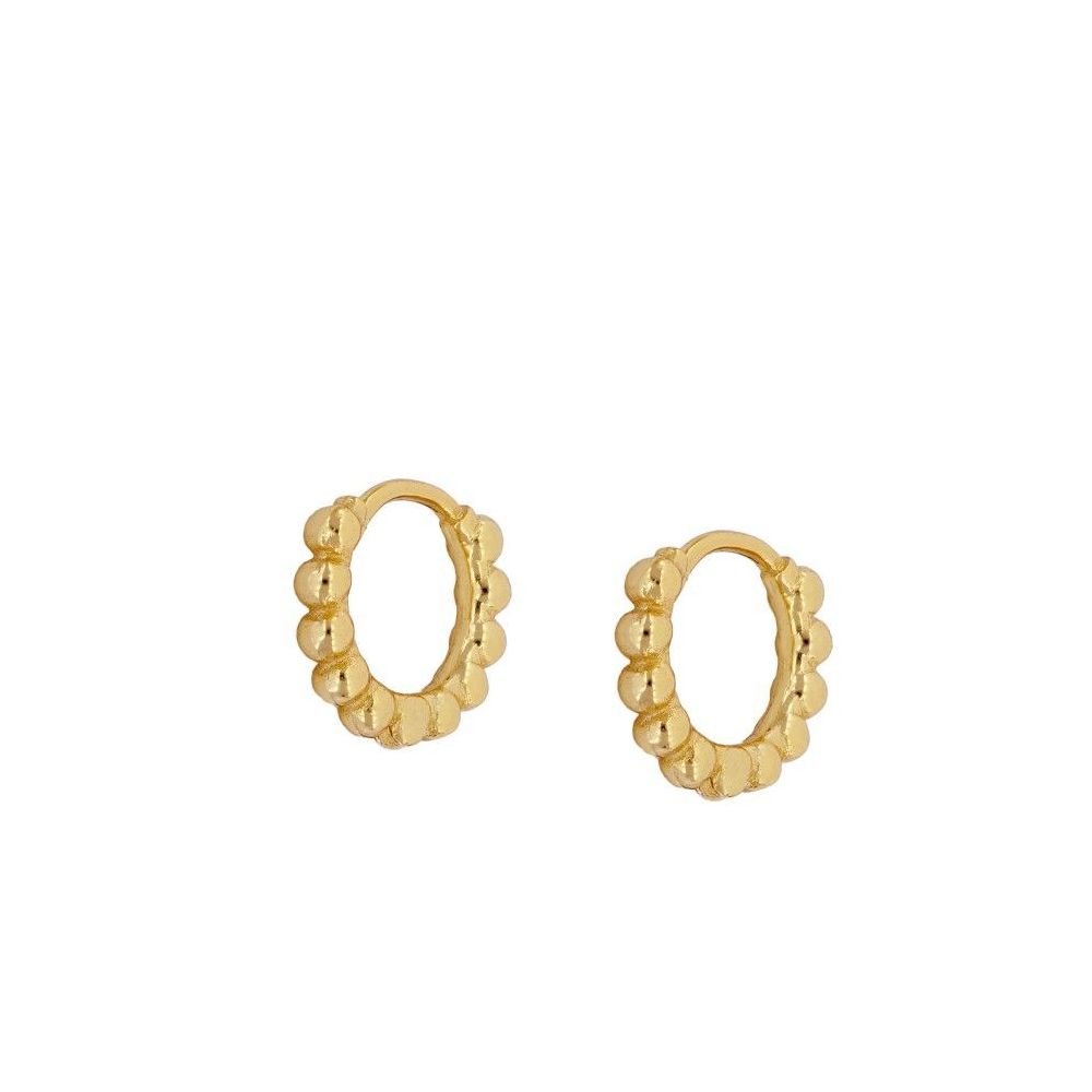 Mini Delta Gold Earrings