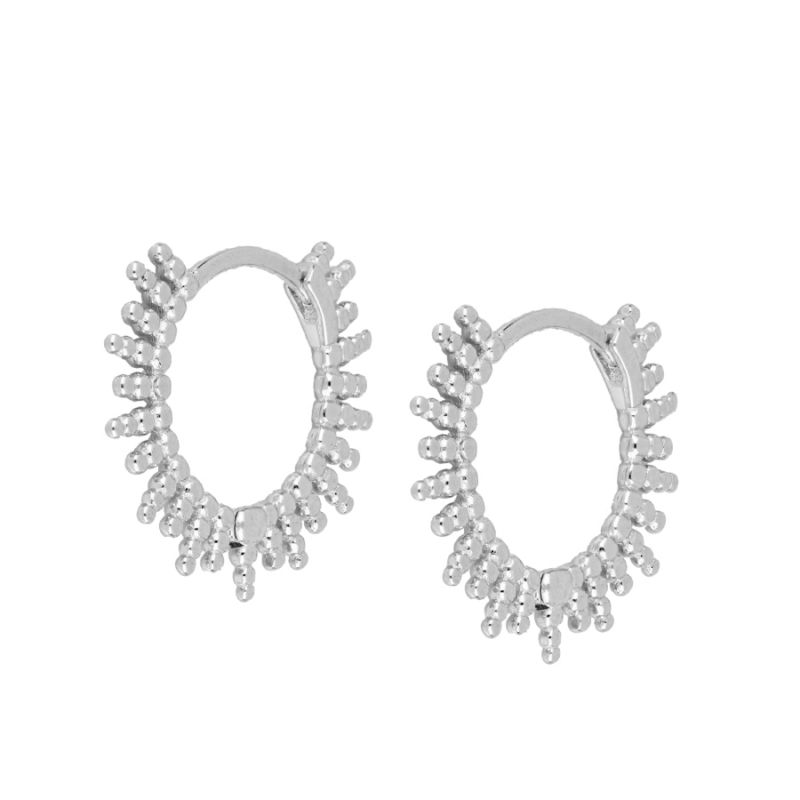 Sun Silver Earrings