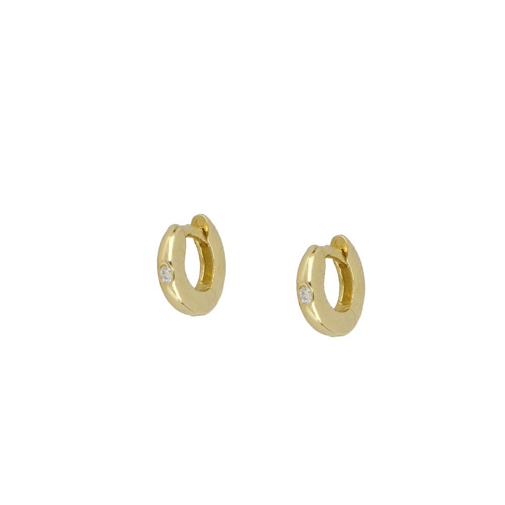 Mini Hoop Gold Earrings