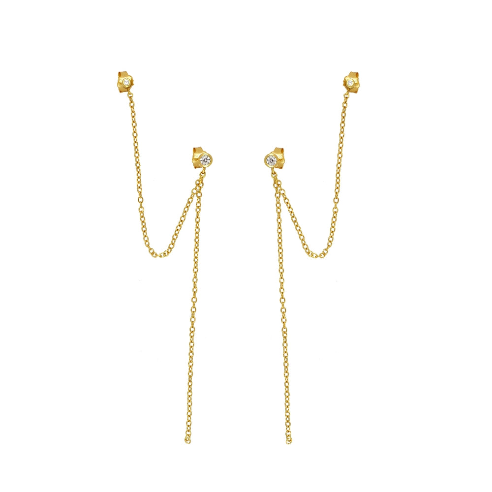 Pendientes Long Dira Gold