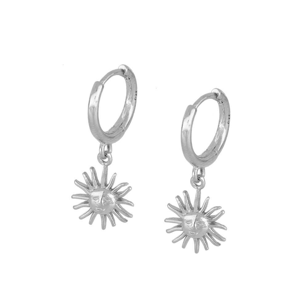 Solei Silver Hoop Earrings