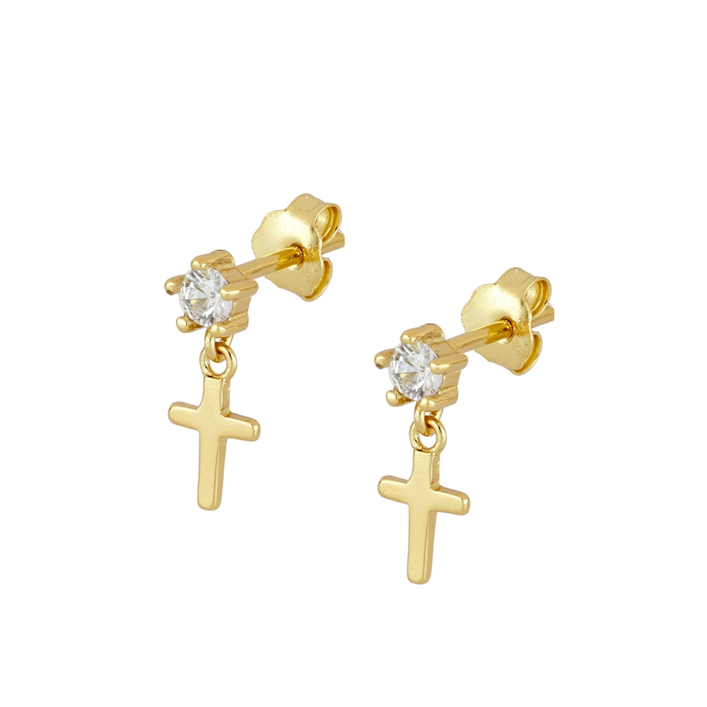 Pendientes Cros Lia Gold