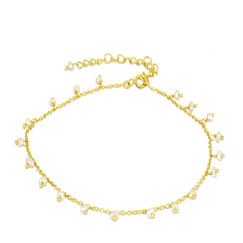 Pearl Gold Anklet